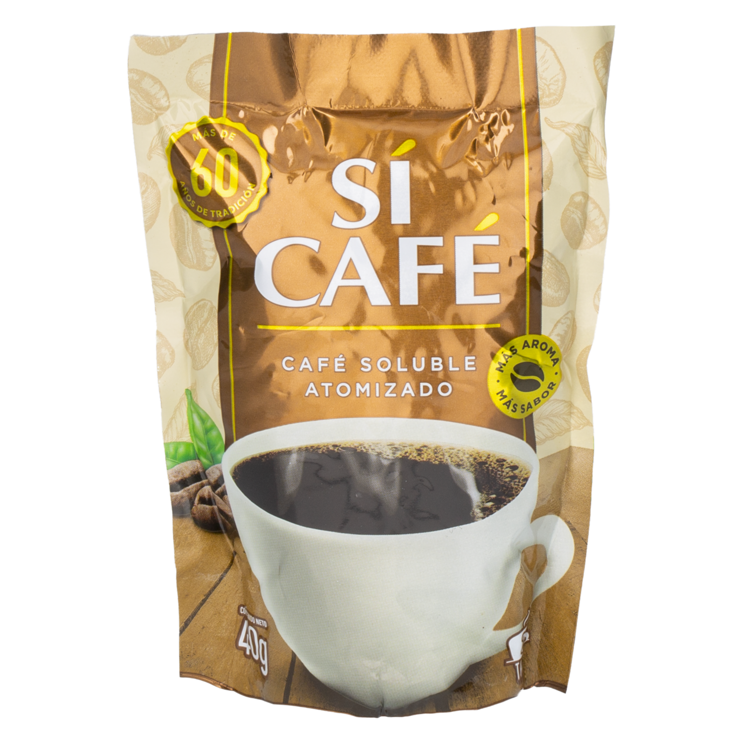 Café Instantáneo Atomizado En Sobre SÍ CAFÉ 40 G