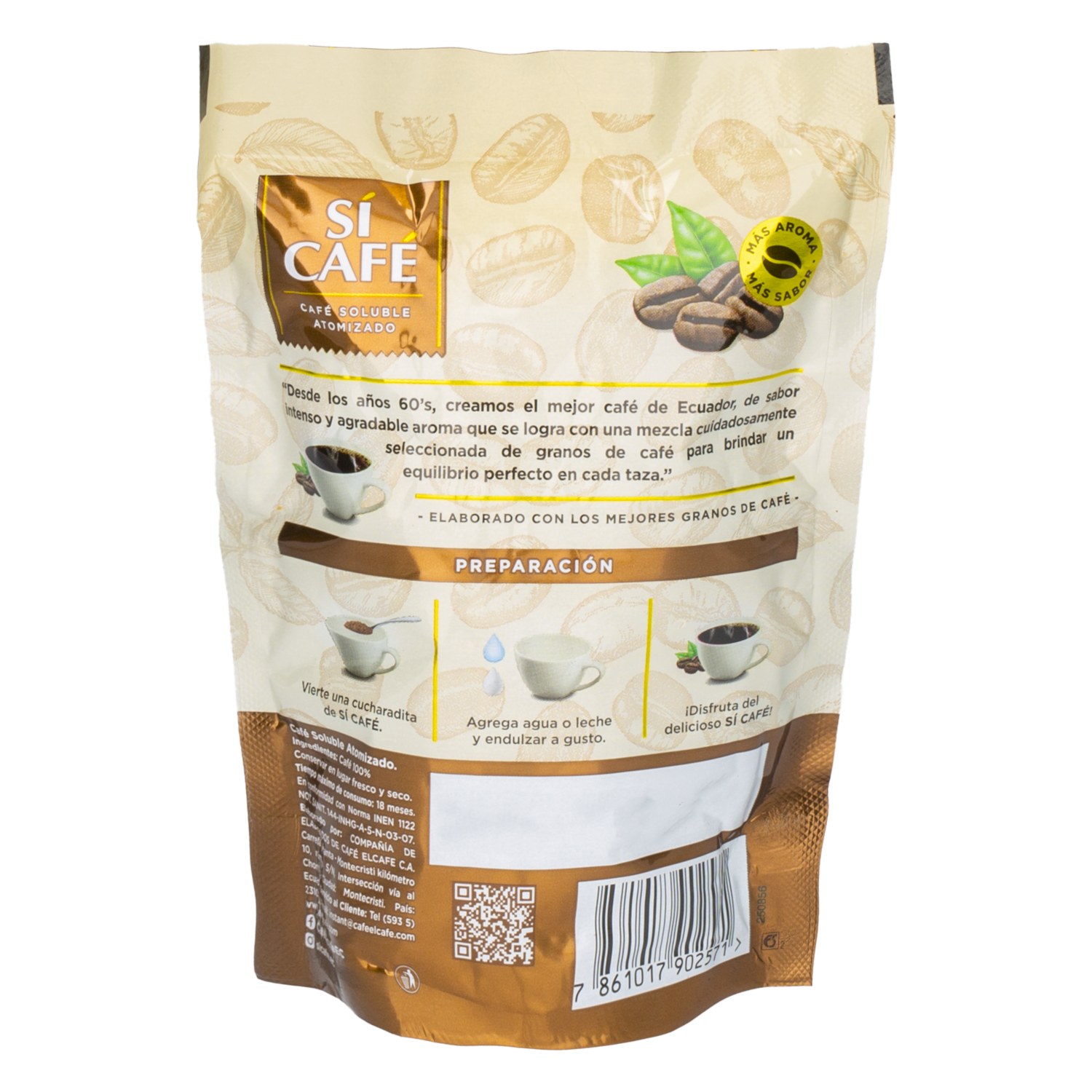 Café Instantáneo Atomizado En Sobre SÍ CAFÉ 40 G