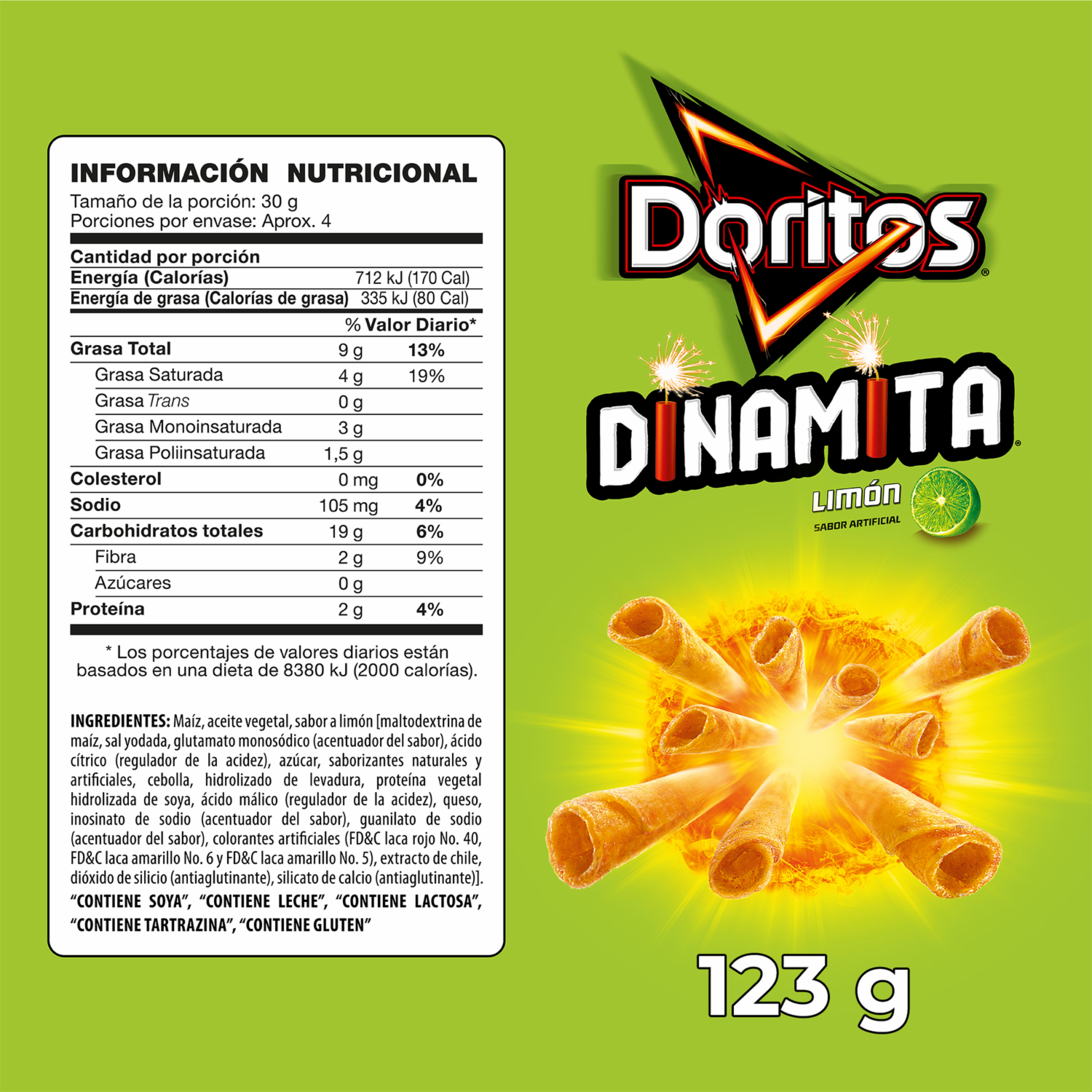Bocaditos De Maíz Dinamita DORITOS 123 G
