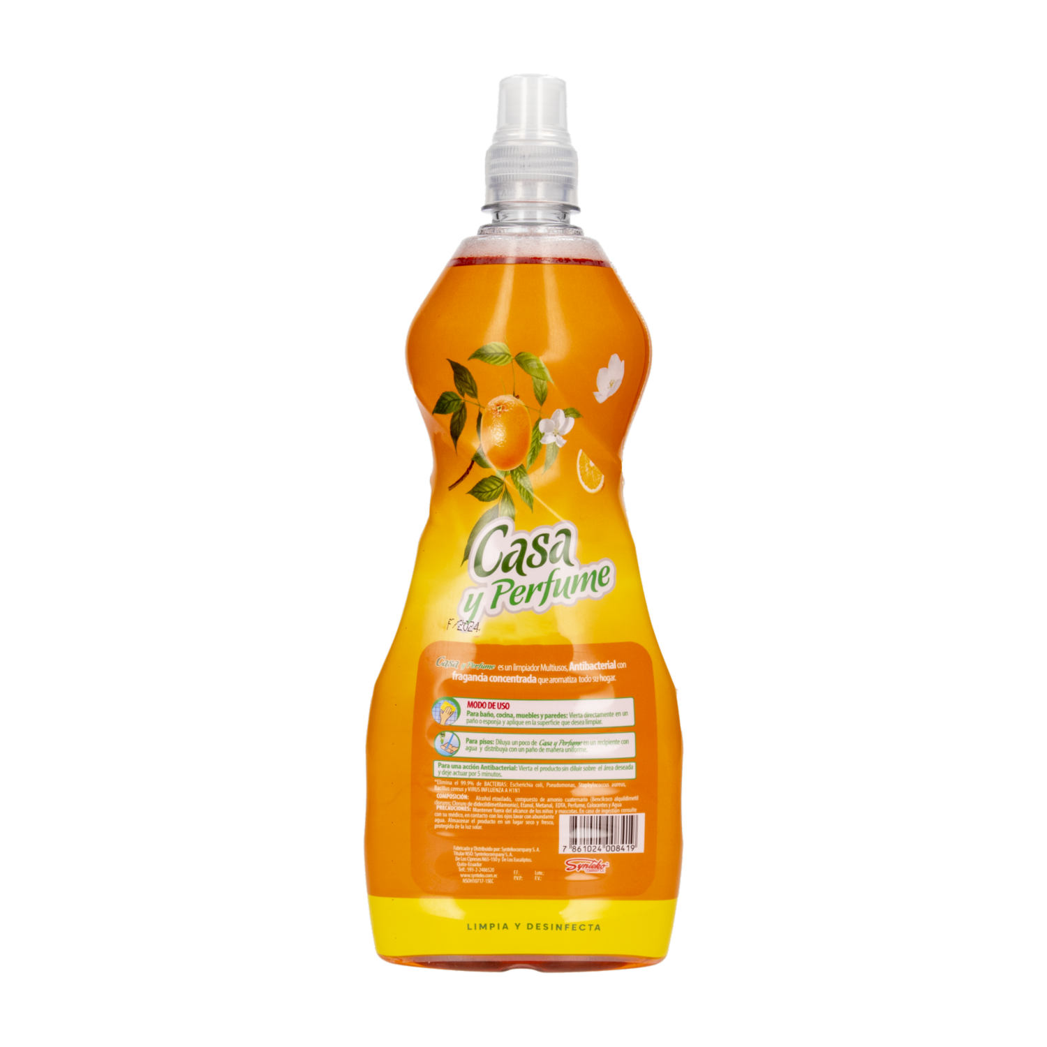 Limpiador Desinfectante Radiante Amanecer Naranja CASA Y PERFUME 1 L