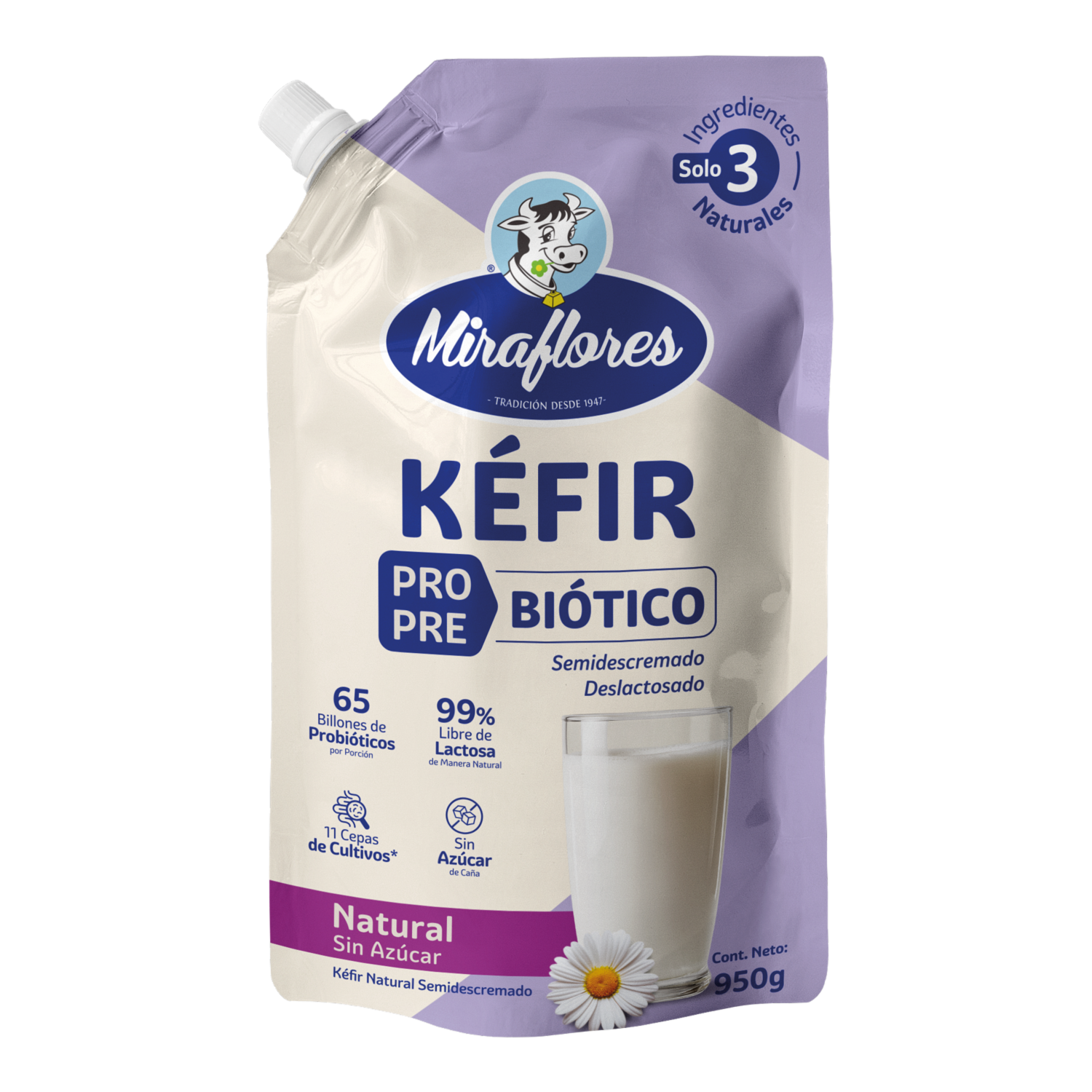 Kéfir Natural Doy Pack MIRAFLORES 950 G