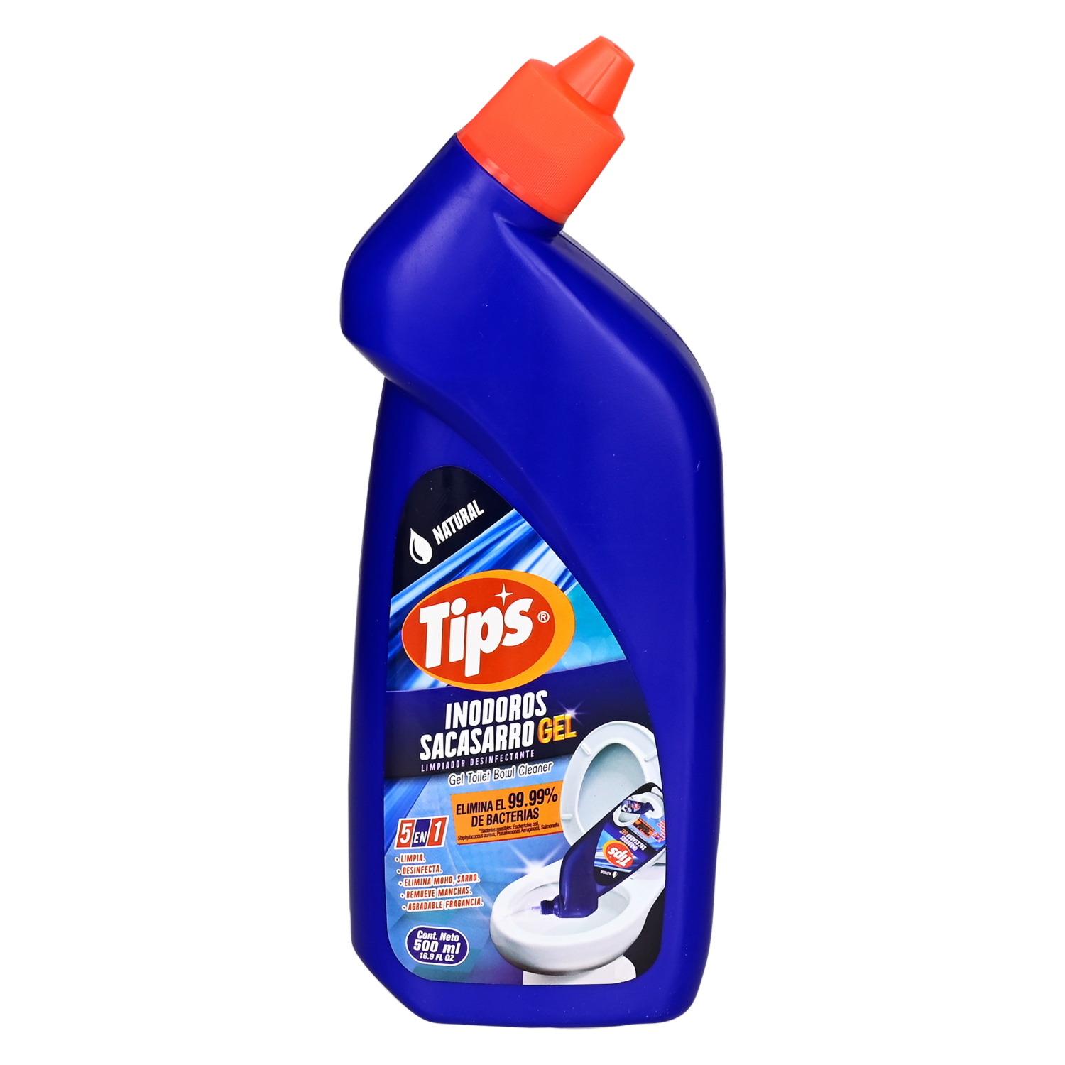 Limpiador De Inodoros En Gel Natural TIPS 500 Ml