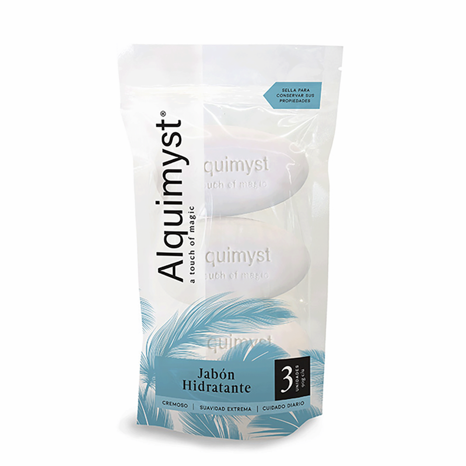 Jabón En Barra Hidratante Suavidad Extrema ALQUIMYST 3X90 G