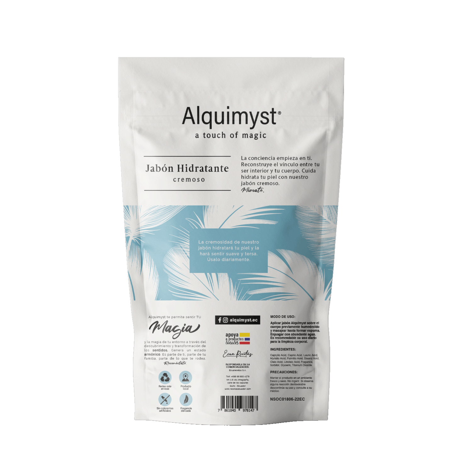 Jabón En Barra Hidratante Suavidad Extrema ALQUIMYST 3X90 G