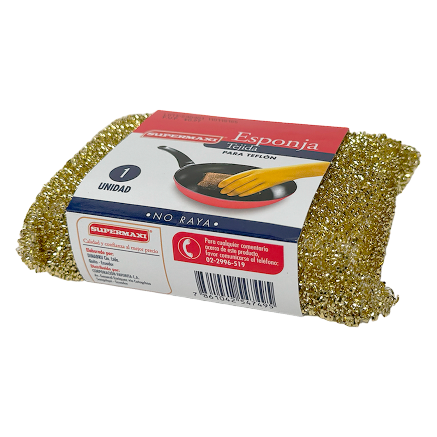 Esponja Tejida Para Teflón No Raya SUPERMAXI Unidad