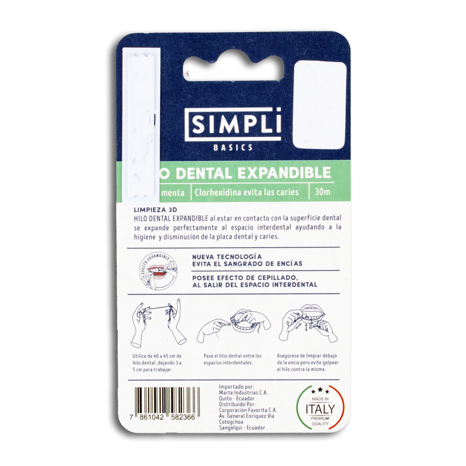 Hilo Dental Expandible SIMPLI 30 Metros