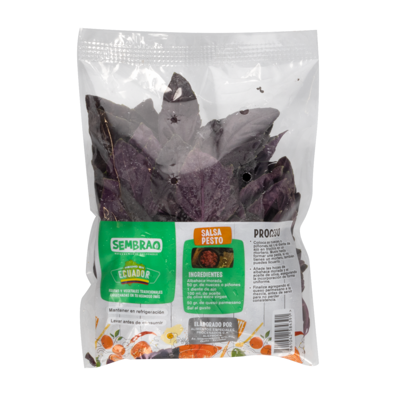 Albahaca Morada Funda SEMBRAO 60 G