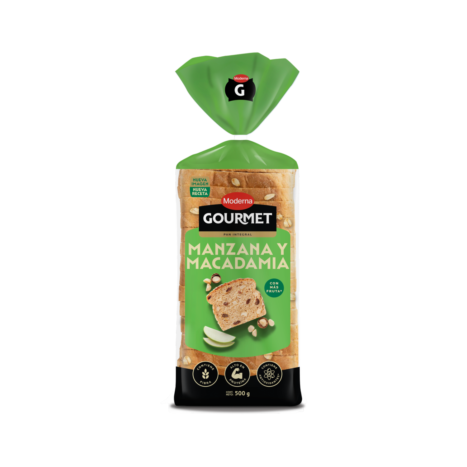 Pan Gourmet Manzana Y Macadamia MODERNA Funda