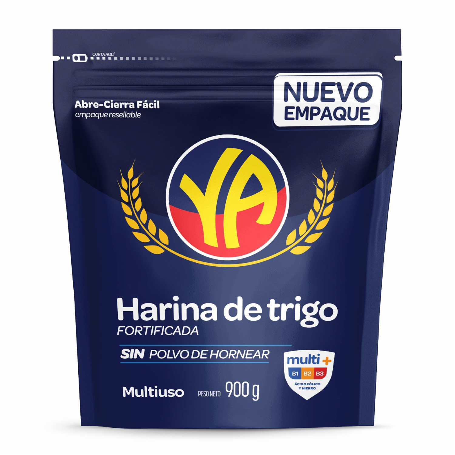 Harina Sin Polvo De Hornear YA 900 G