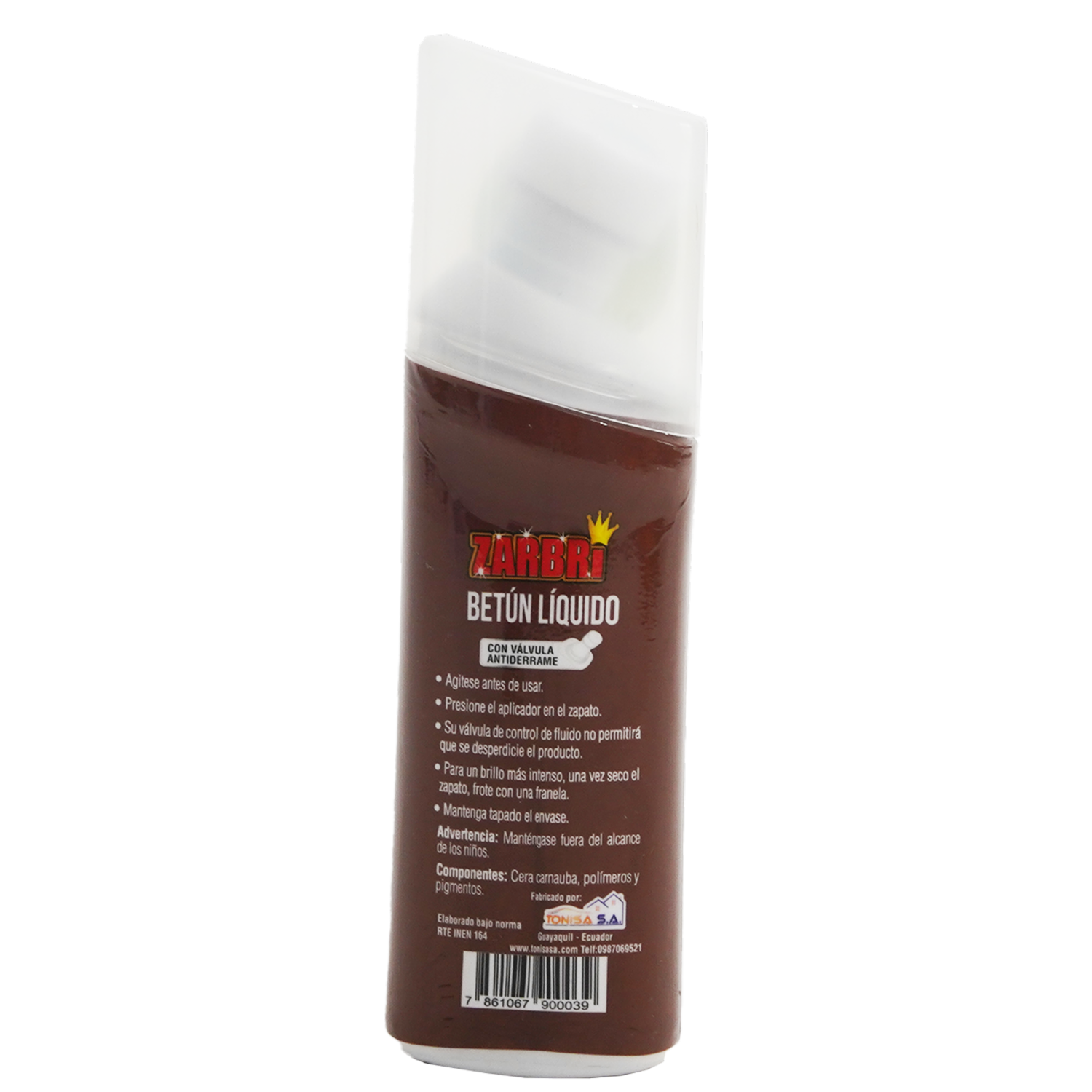 Betún Líquido Tono Café ZARBRI 70 Ml