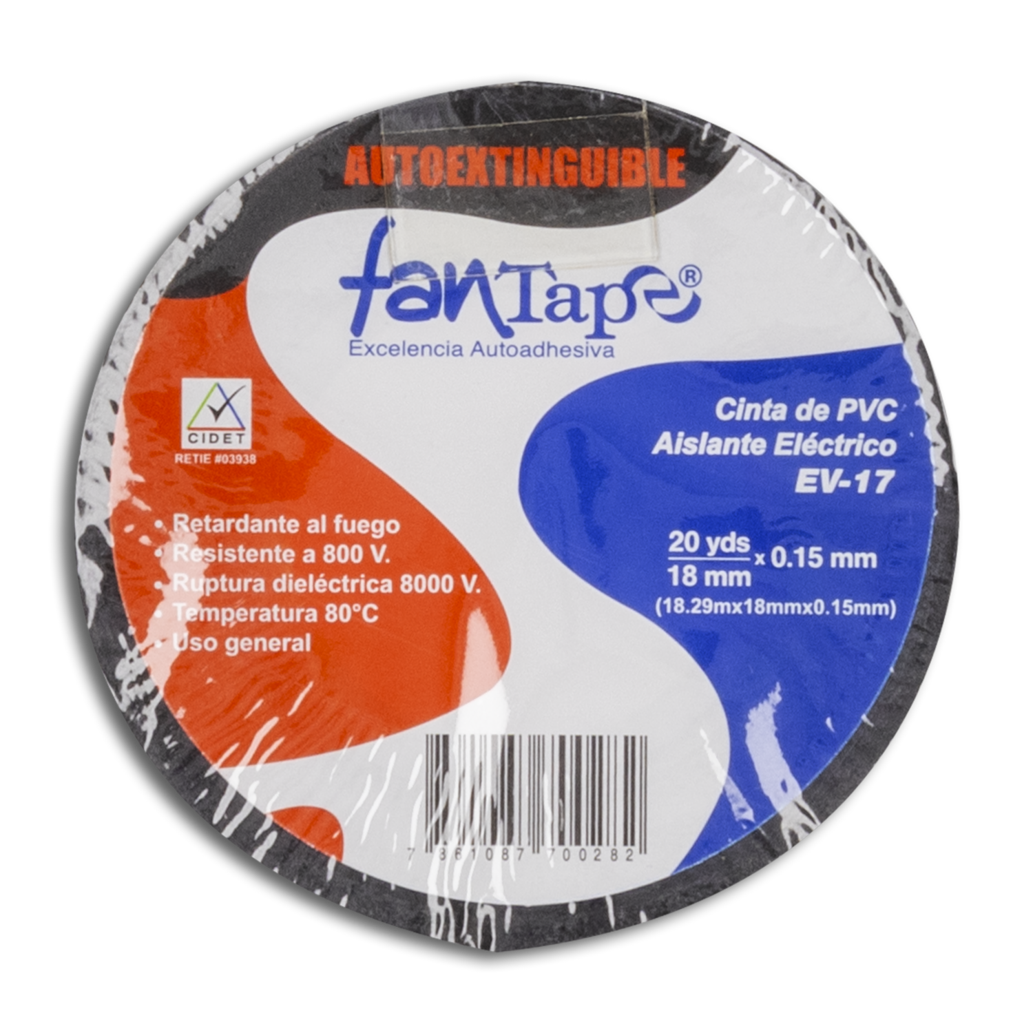 Cinta Adhesiva Aislante 20Yx18Mm FANTAPE Unidad