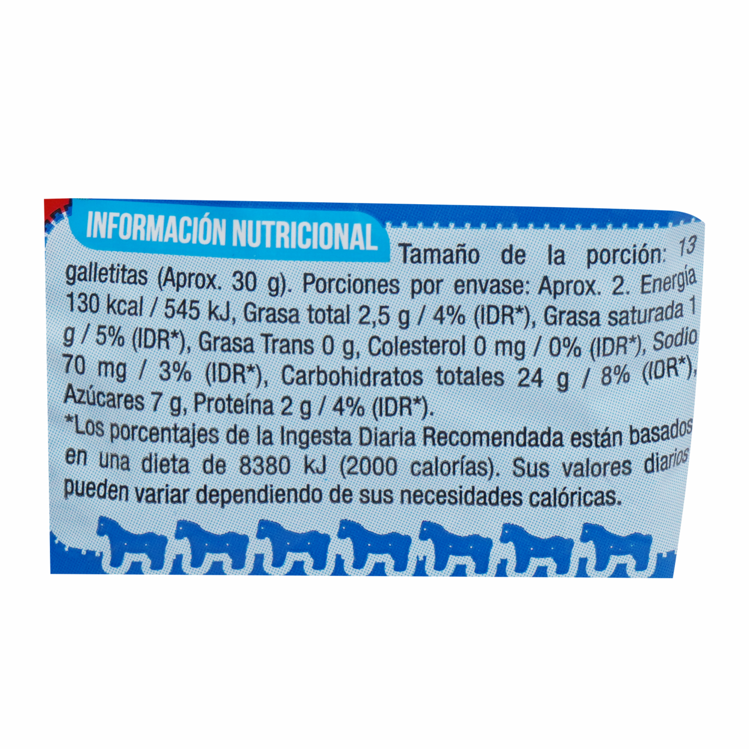 Galletas Dulces Animalitos Sabor A Vainilla ZOOLOGÍA 40,8 G