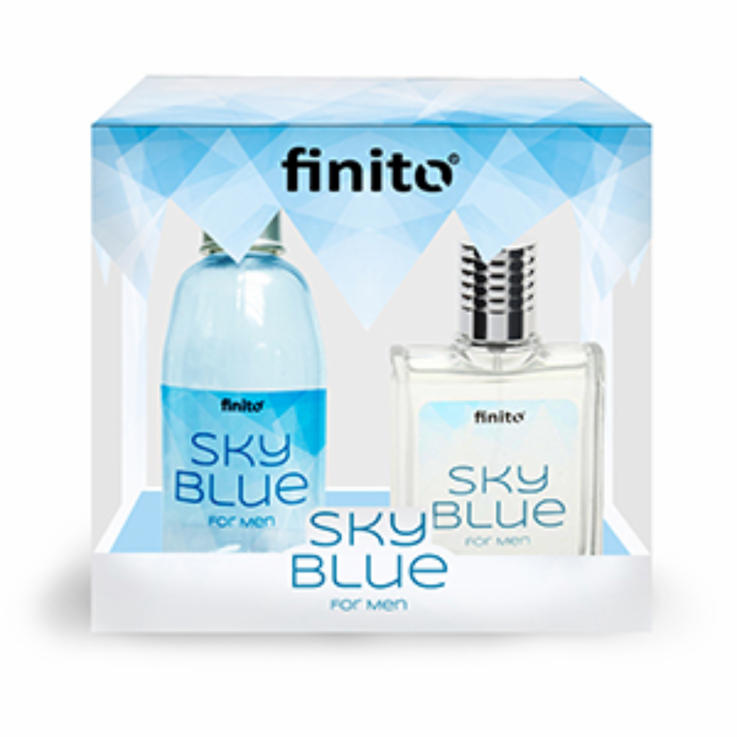 Set Para Caballero De Regalo For Men Sky Blue Eau De Toilette+Shower Gel FINITO 180 Ml