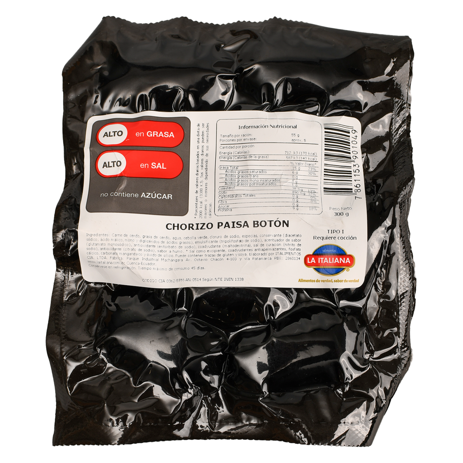 Chorizo Paisa LA ITALIANA 300 G