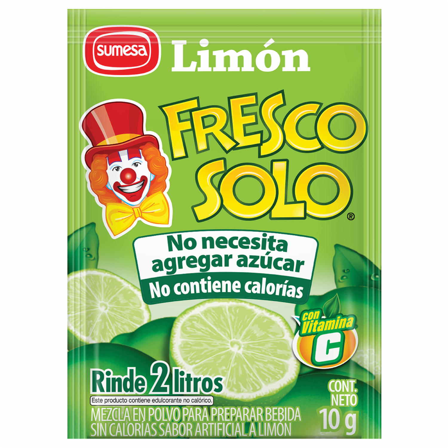 Jugo De Limón Sin Azúcar FRESCO SOLO 10 Gr