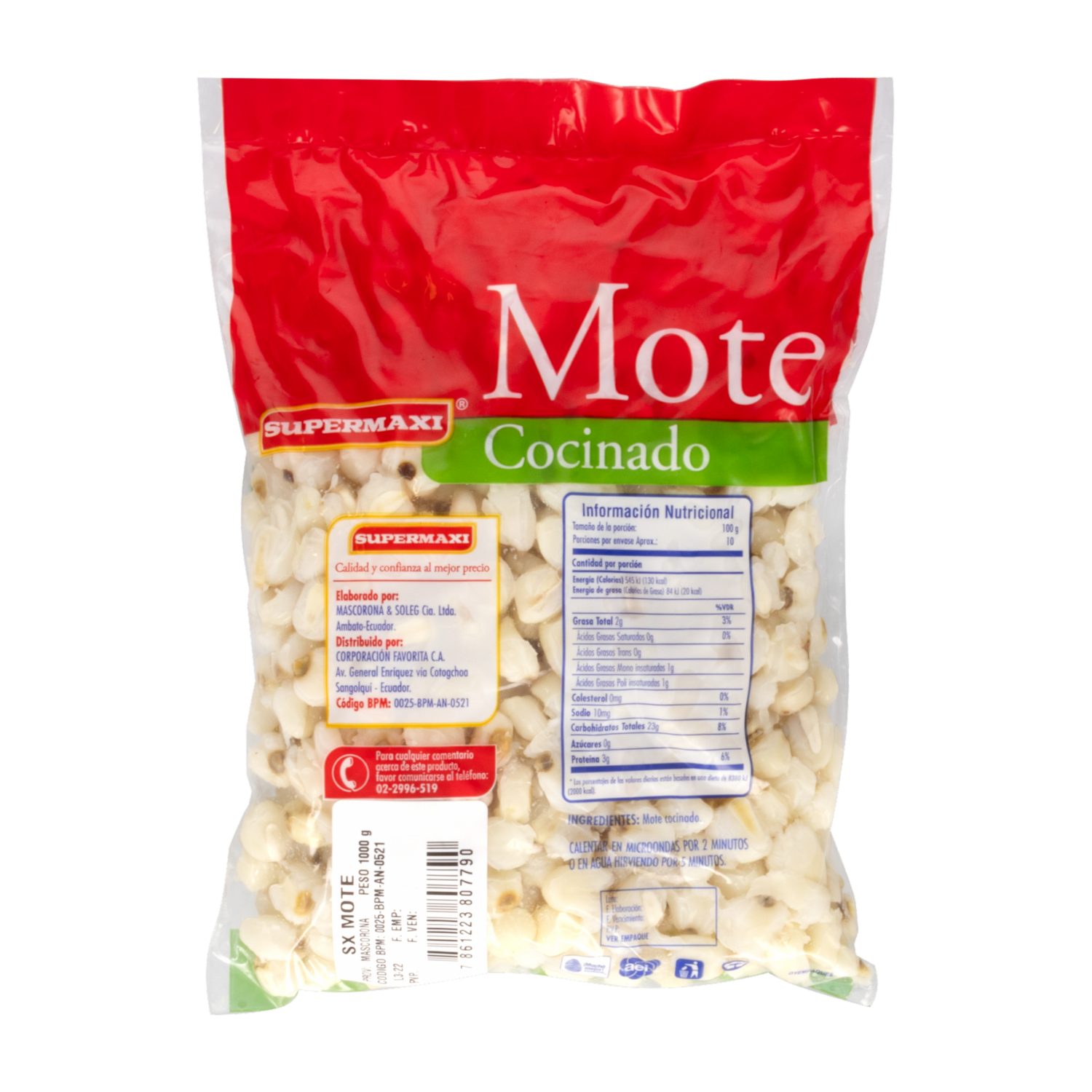 Mote Cocinado SUPERMAXI 1000 G