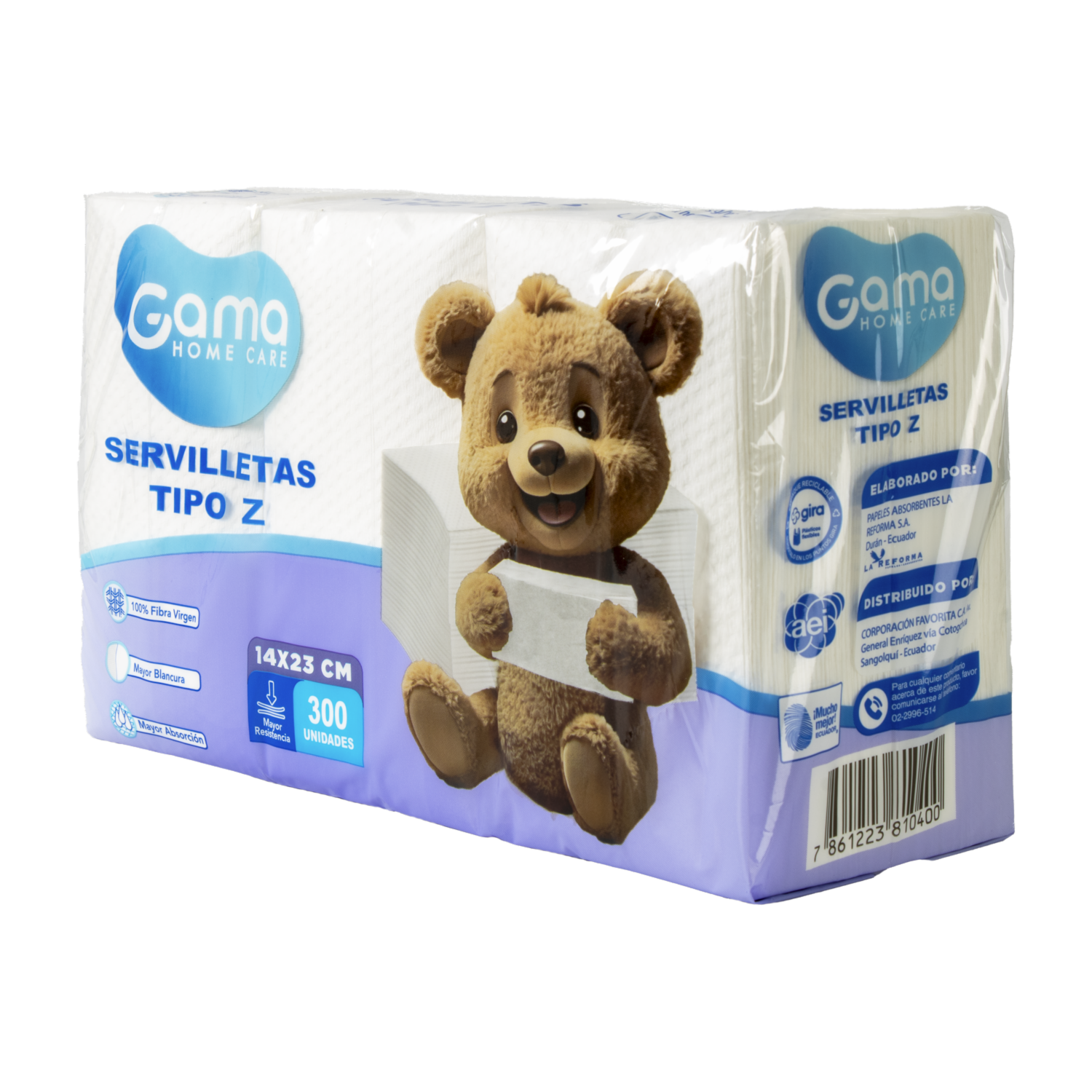 Servilleta En Z GAMA X 300 Uds
