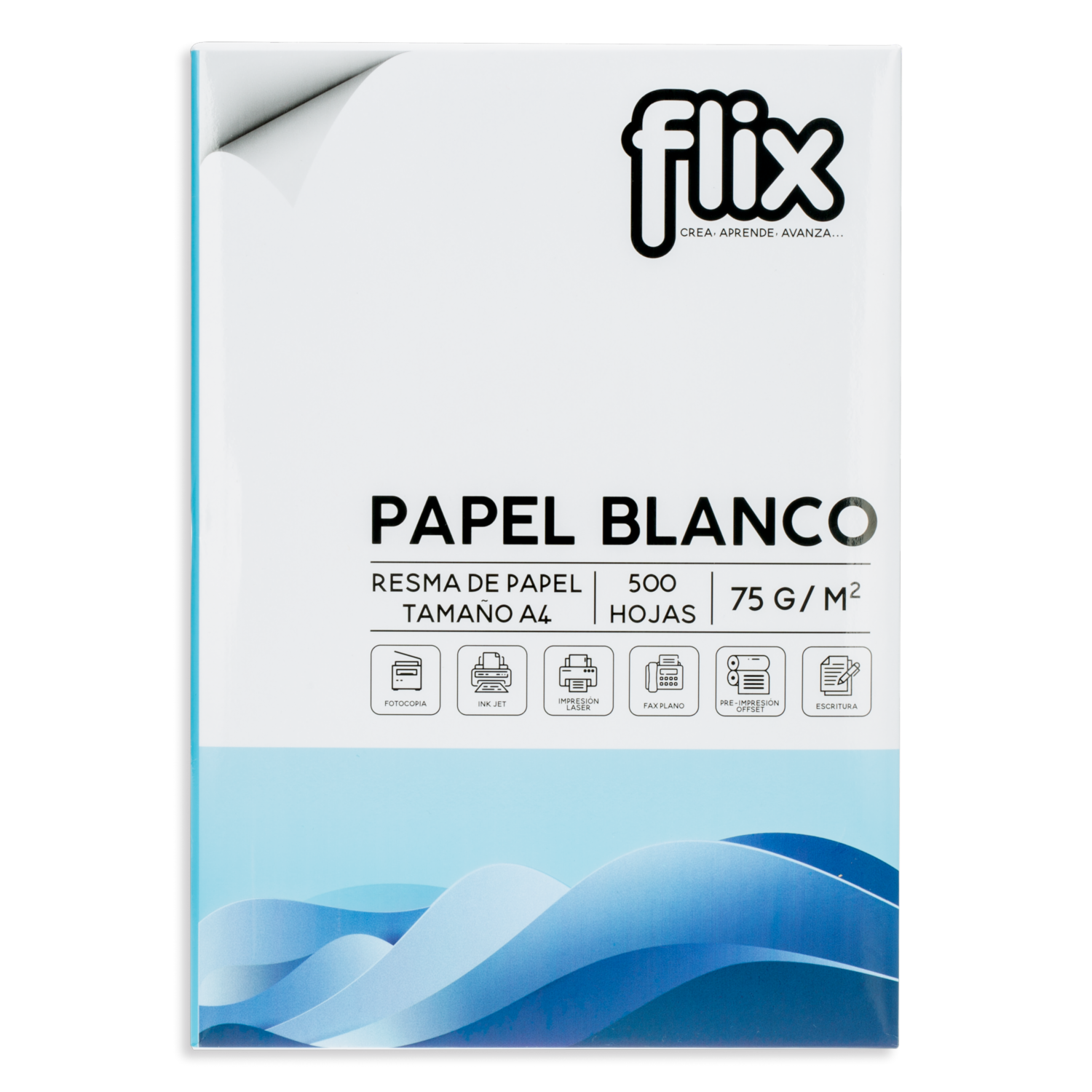 Resma De Papel Bon A4 FLIX 75 G