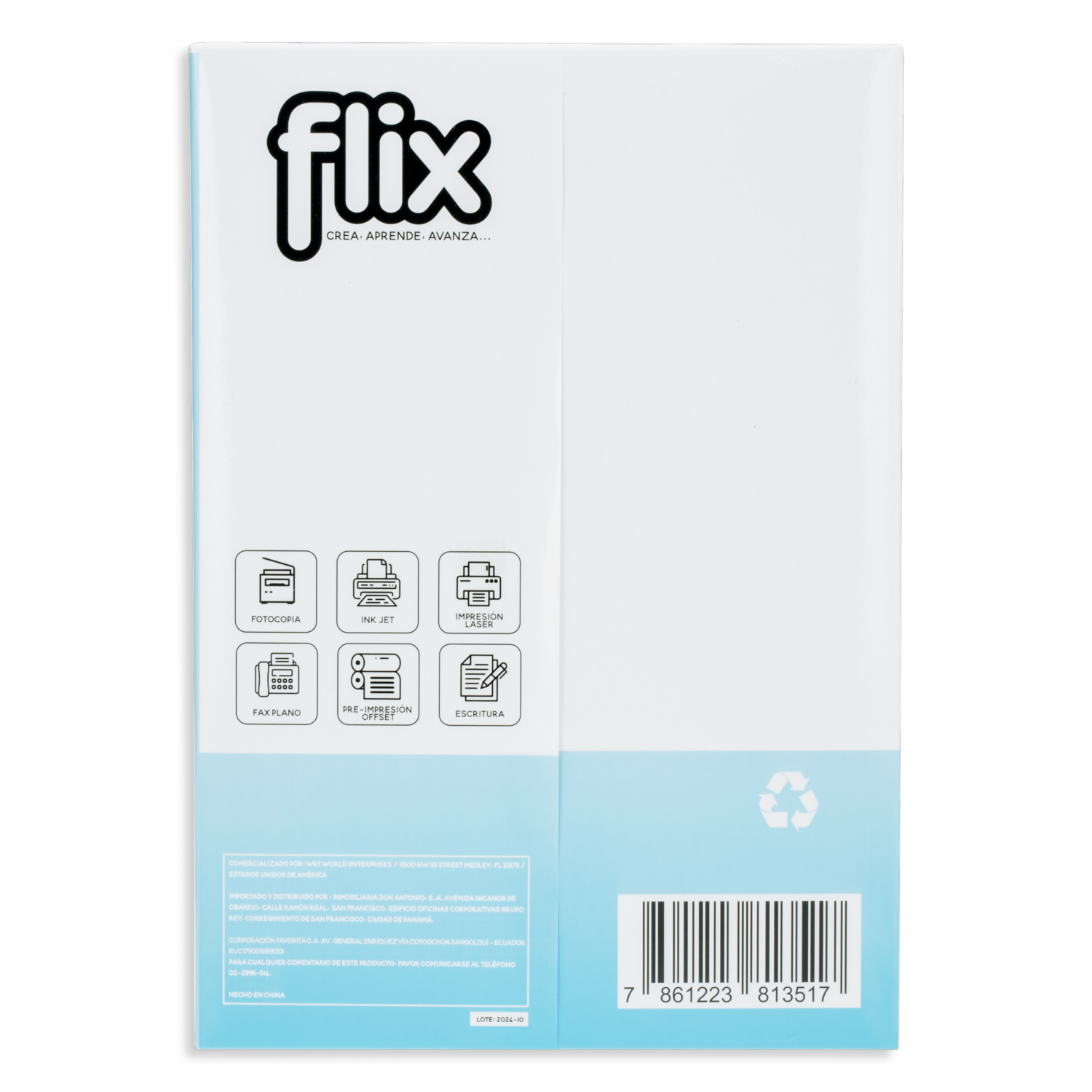 Resma De Papel Bon A4 FLIX 75 G