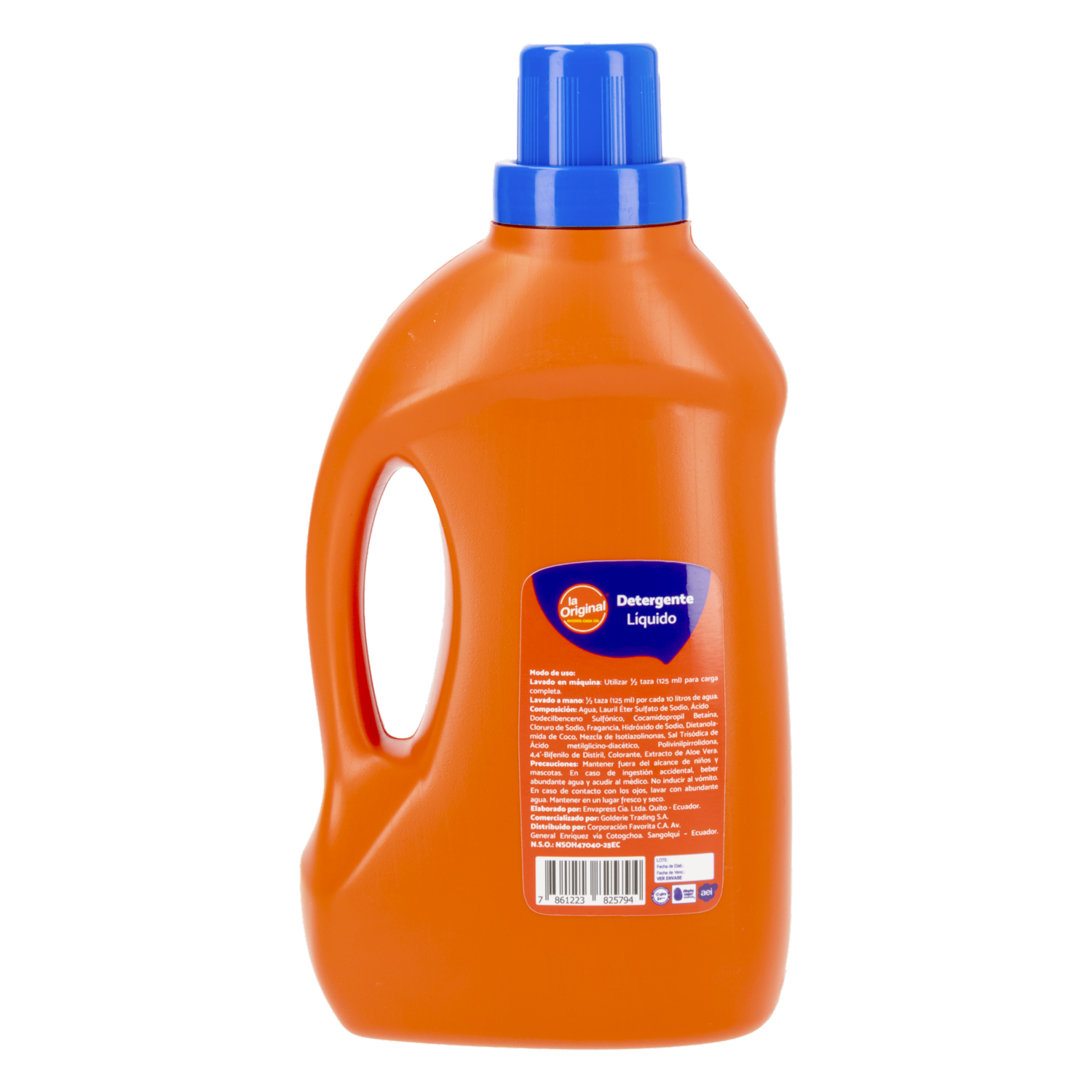 Detergente Liquido Protección Color Y Eliminador De Manchas LA ORIGINAL 1 000 Ml