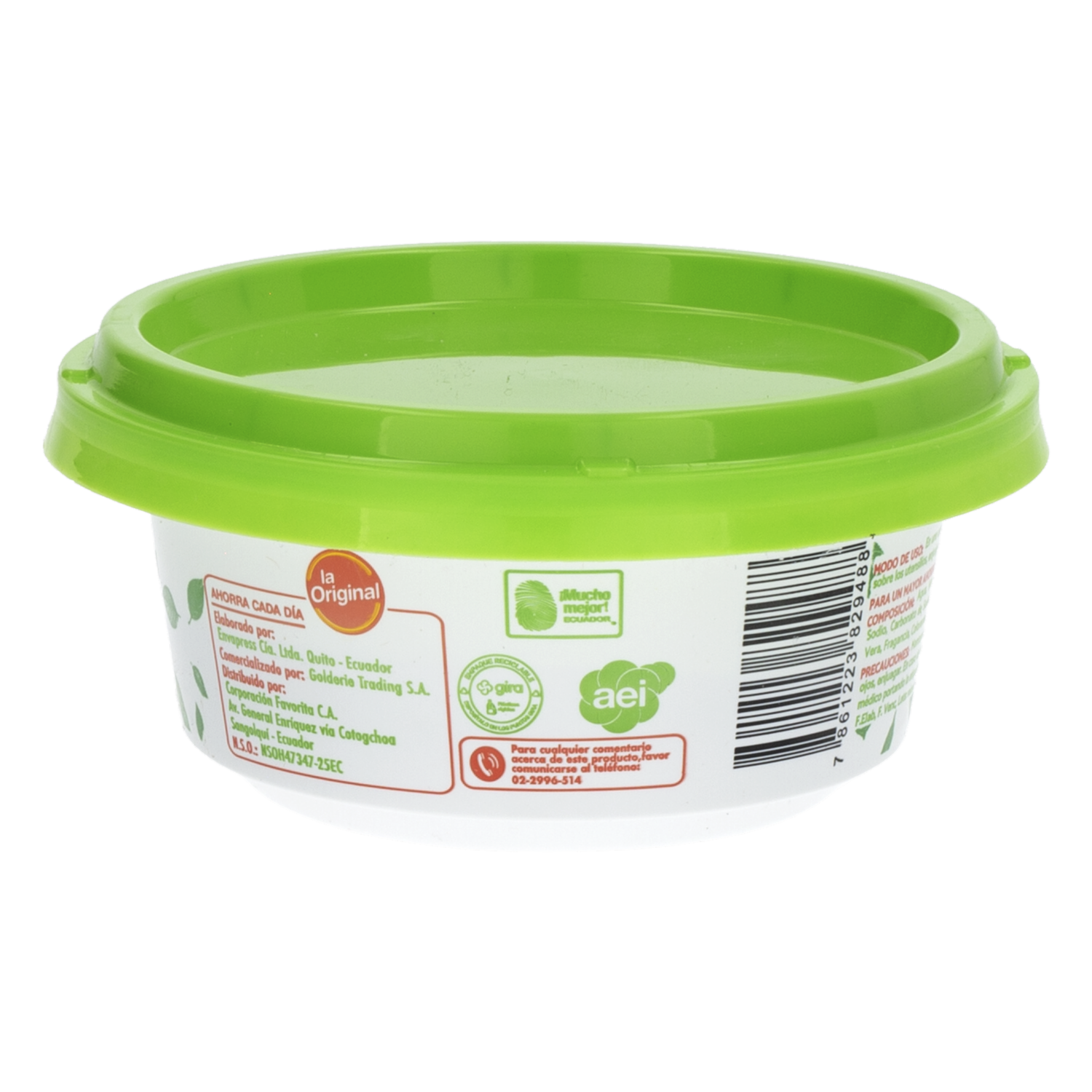 Lavavajilla En Crema Fragancia Limón LA ORIGINAL 235 G
