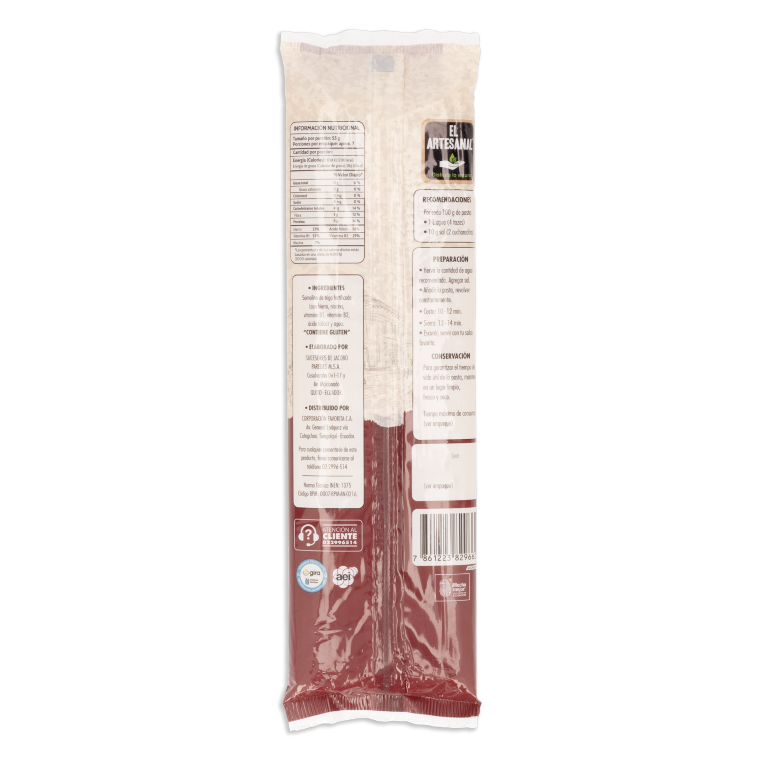 Spaghetti Clásico EL ARTESANAL 400 G