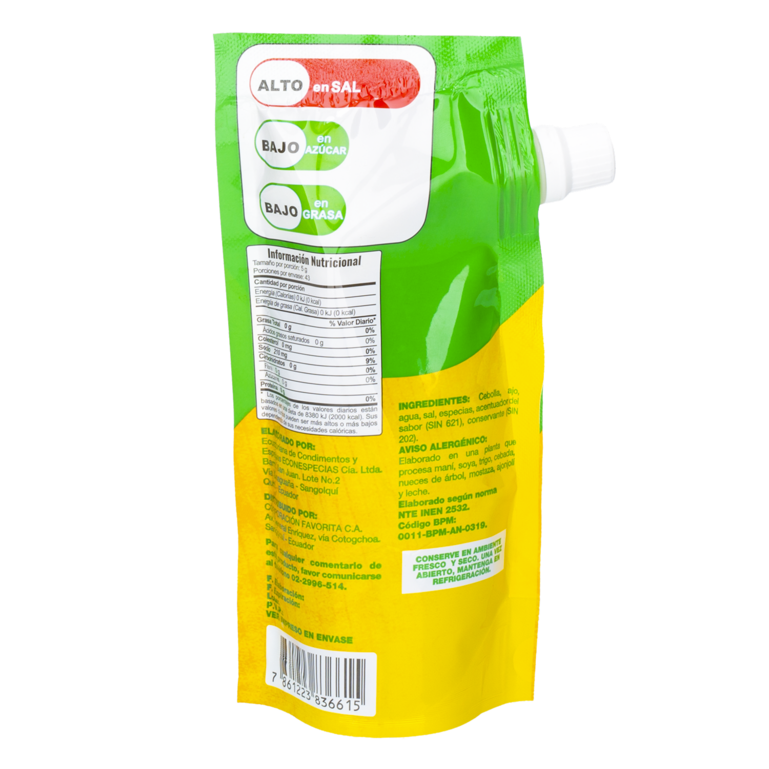Aliño Completo EL ARTESANAL Doypack 215 G
