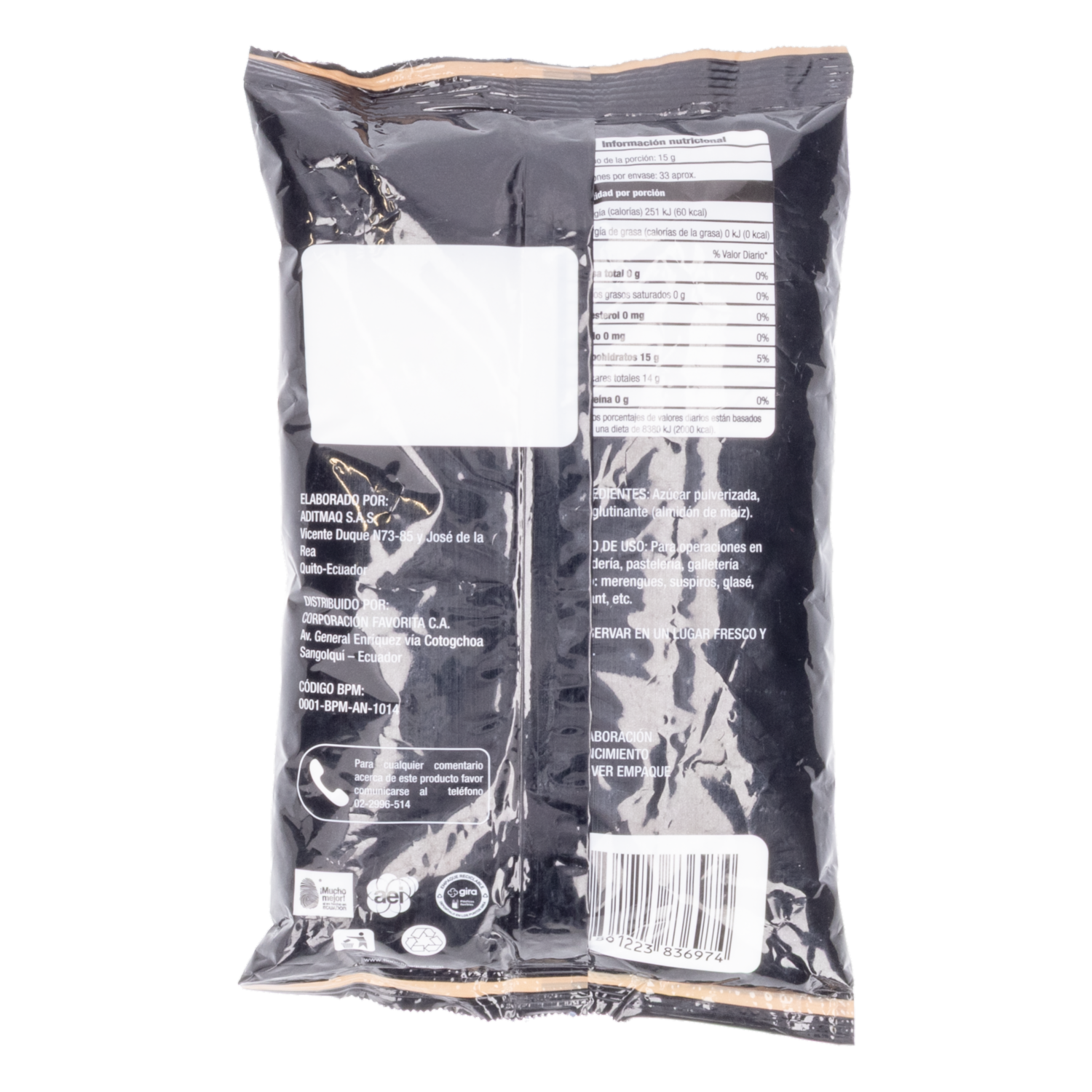 Azúcar Impalpable EL ARTESANAL 500 G
