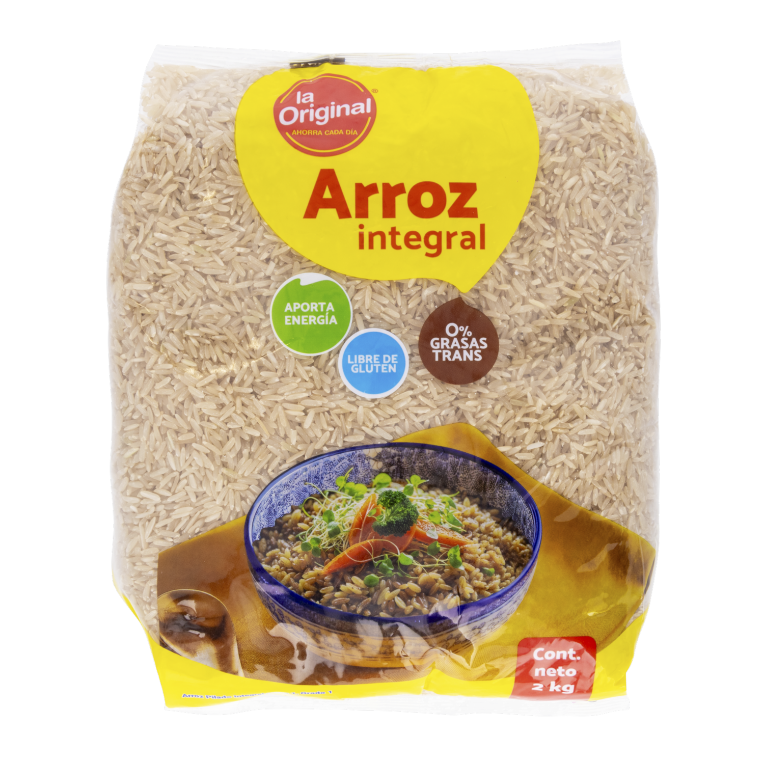 Arroz Integral Libre De Gluten LA ORIGINAL 2000 G