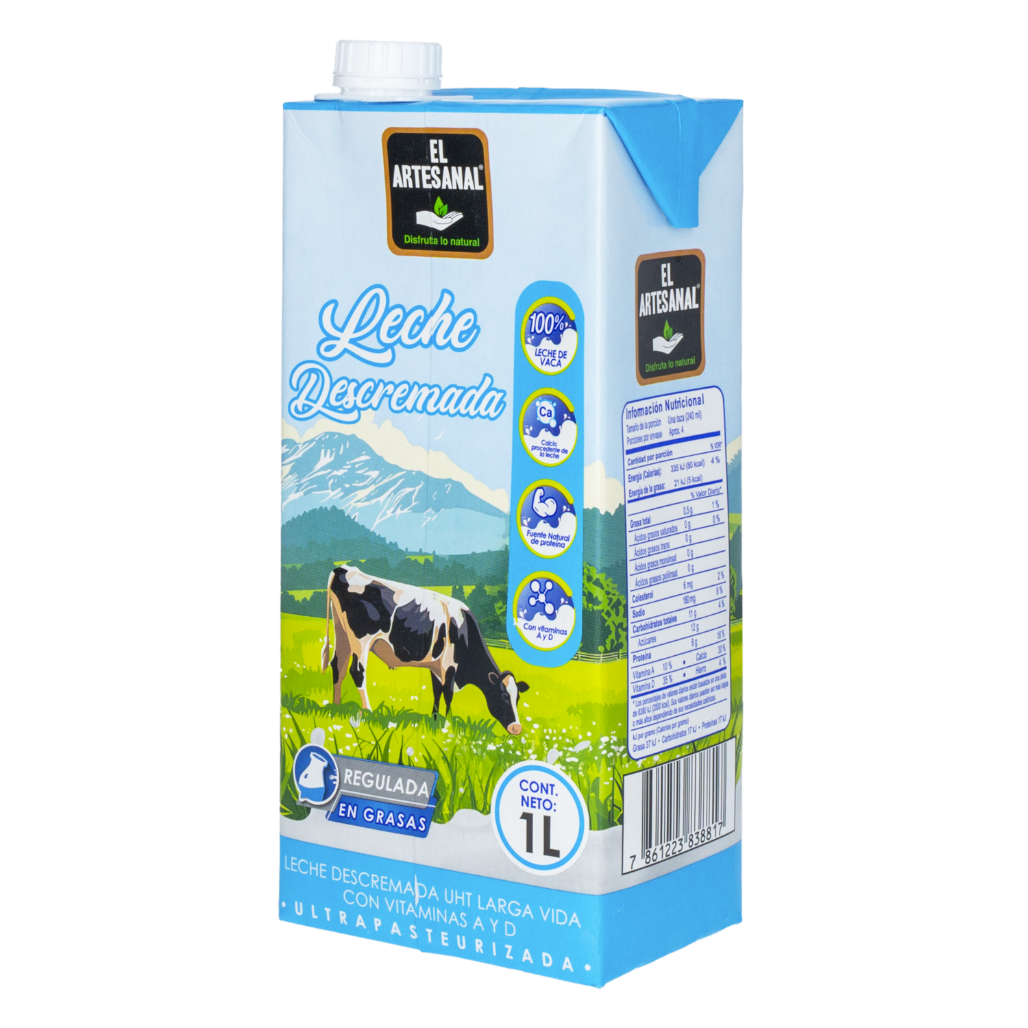 Leche Descremada En Tetrapack EL ARTESANAL 1000 Ml