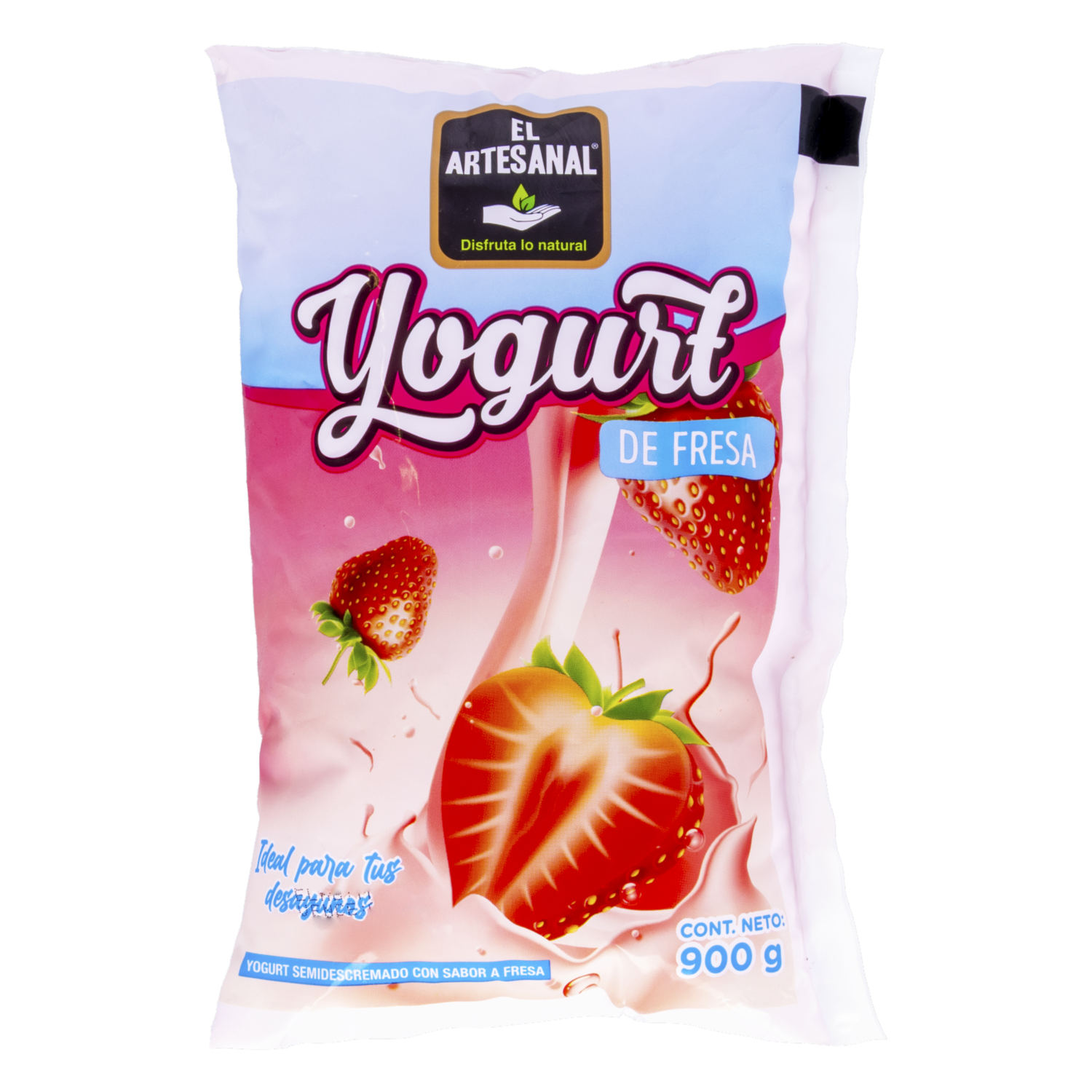Yogurt Bebible Sabor A Fresa EL ARTESANAL 900 G