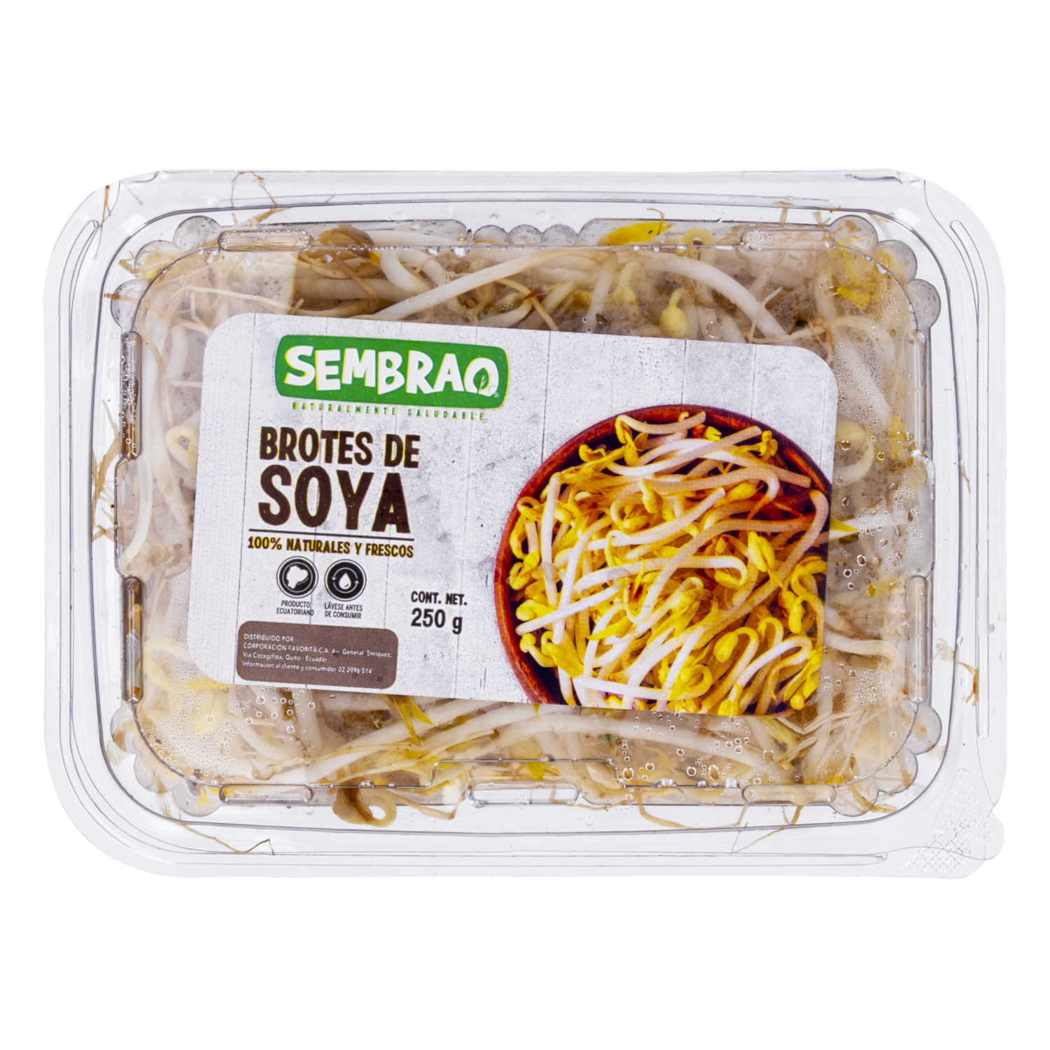 Brotes De Soya Naturales Y Frescos SEMBRAO 250 G