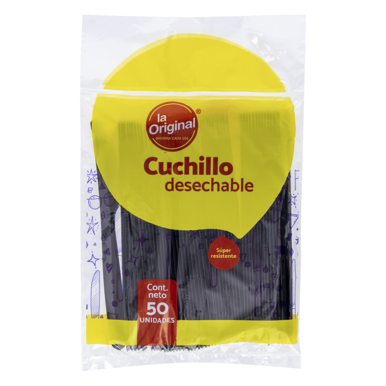 Cuchillo Desechable Super Resistente LA ORIGINAL X50 Uds