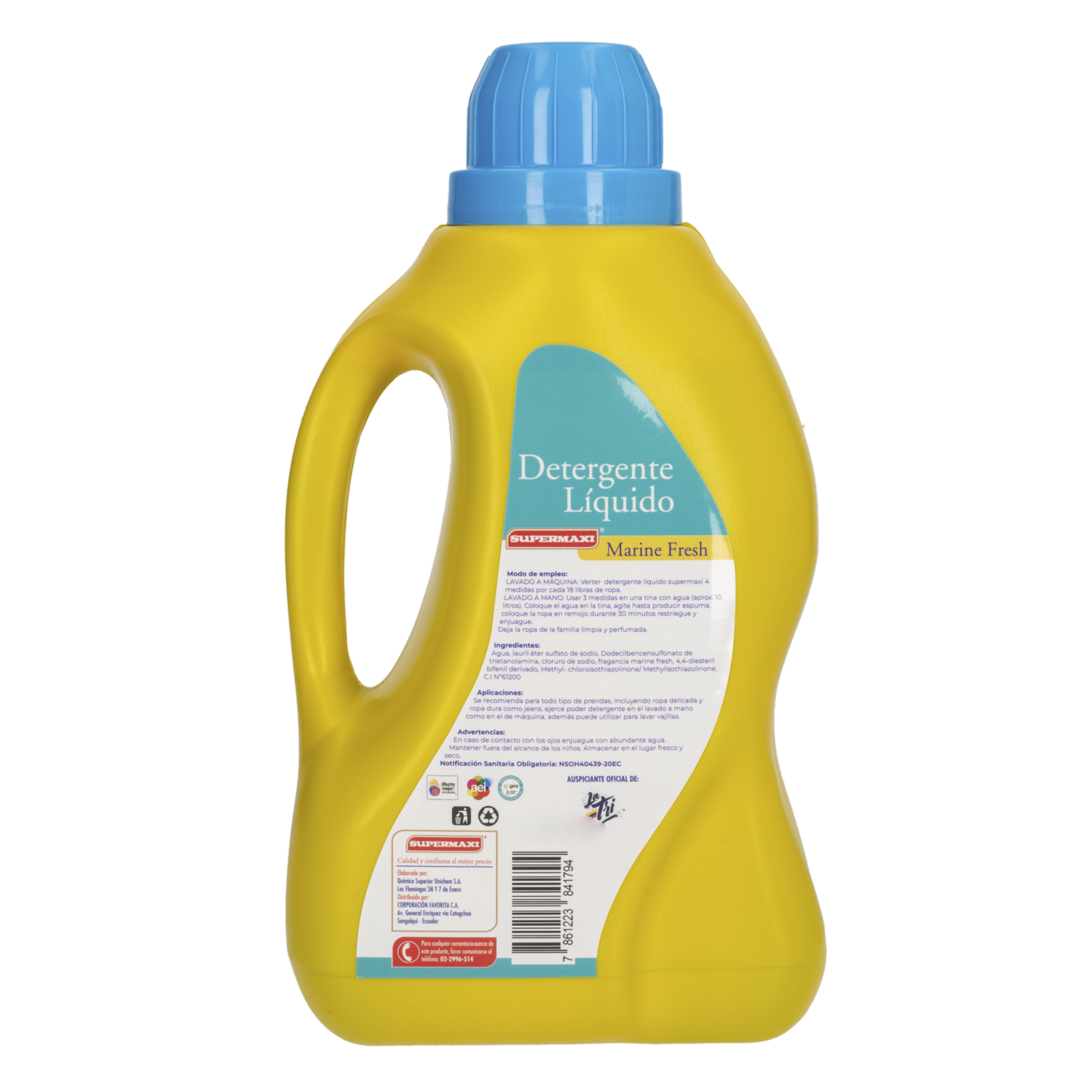 Detergente Líquido Fragancia Marine Fresh FEF SUPERMAXI 2000 Ml