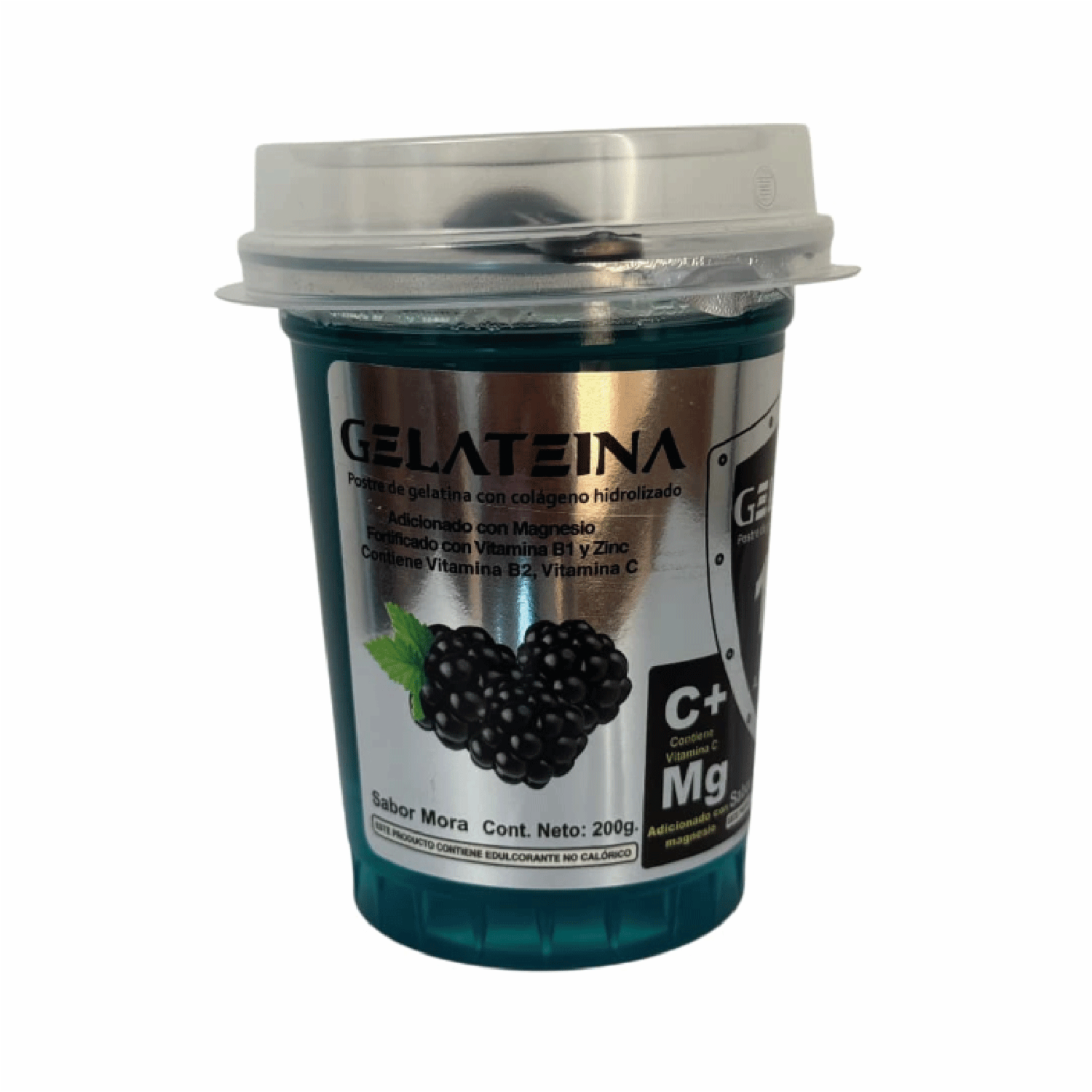 Postre De Gelatina Vitaminada Con Colágeno Hidrolizado Sabor A Mora GELATEINA 200 G