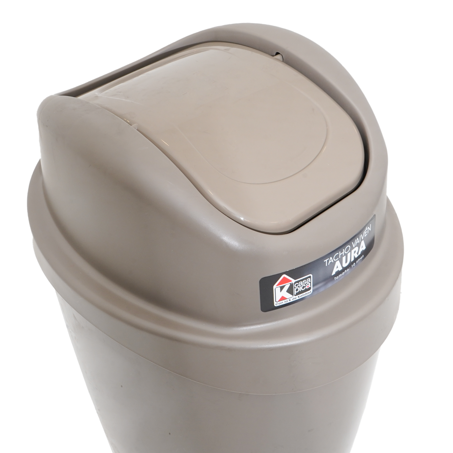 Tacho De Basura Vaivén Aura Café Camel CASA PICA 10 Litros
