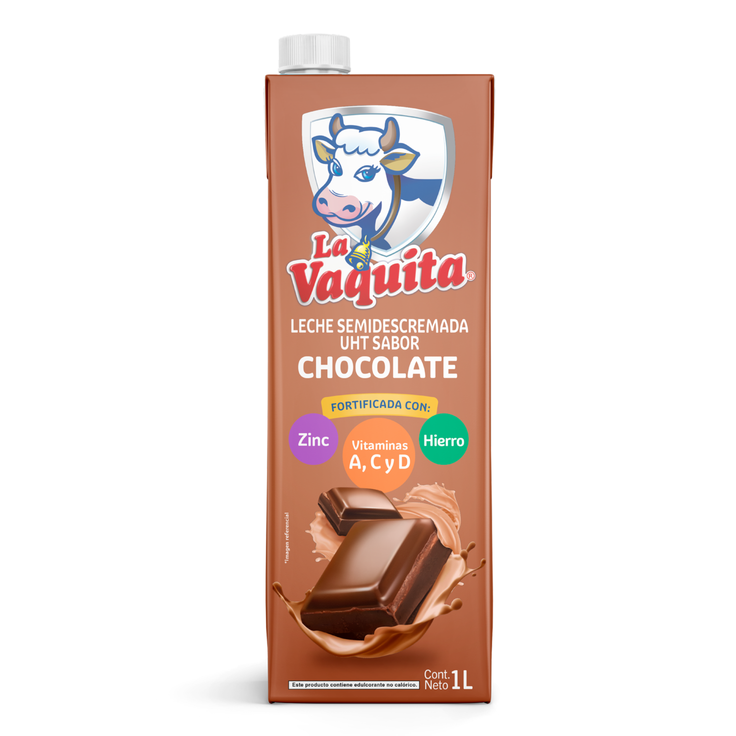 Leche Chocolatada Semidescremada LA VAQUITA 1000 Ml