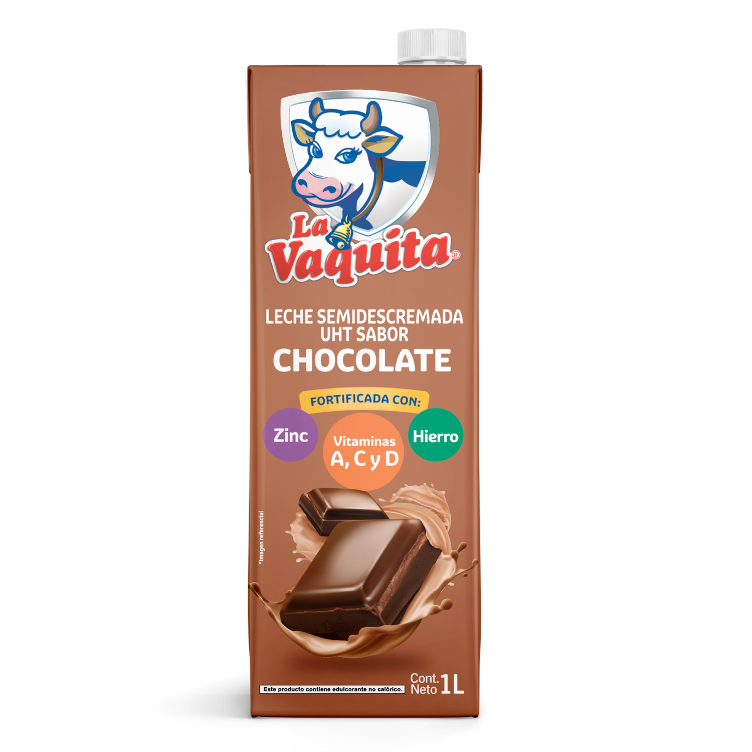 Leche Chocolatada Semidescremada LA VAQUITA 1000 Ml