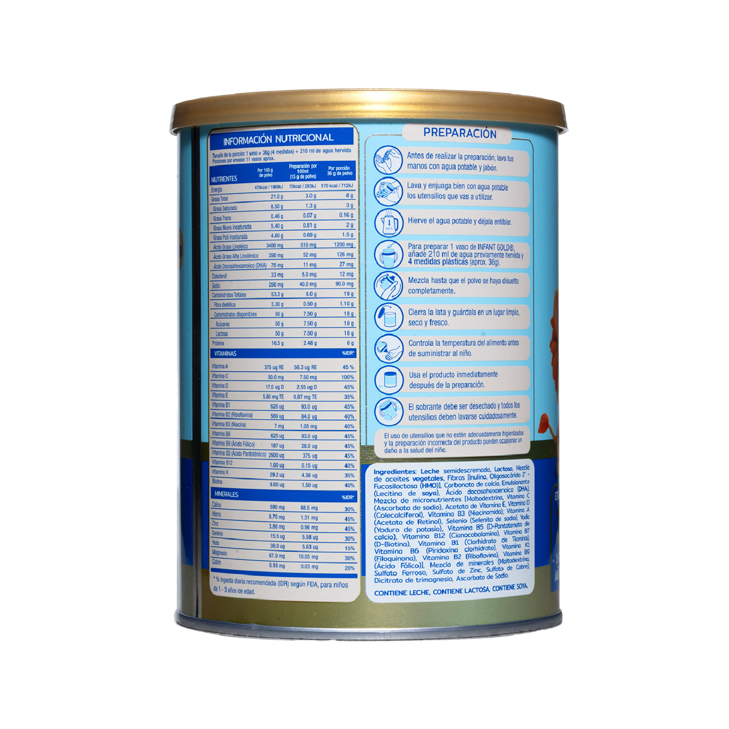 Leche De Crecimiento 3 INFANT GOLD 400 G
