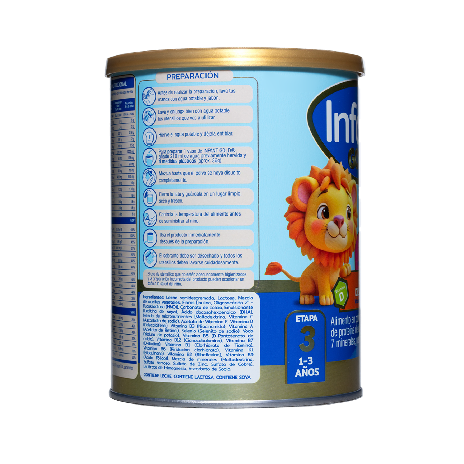 Leche De Crecimiento 3 INFANT GOLD 400 G