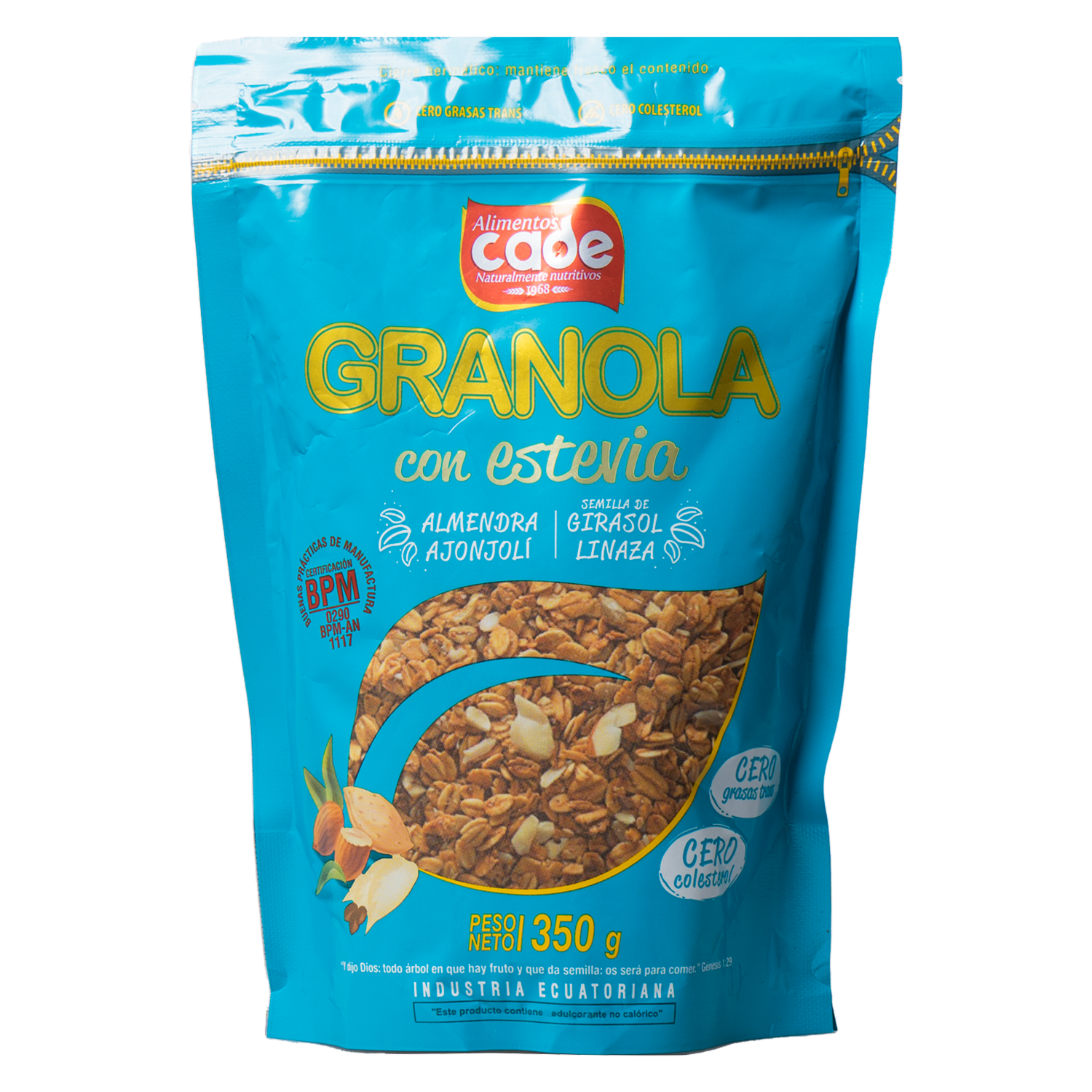 Granola Con Stevia Y Frutos Rojo CADEPAN Funda