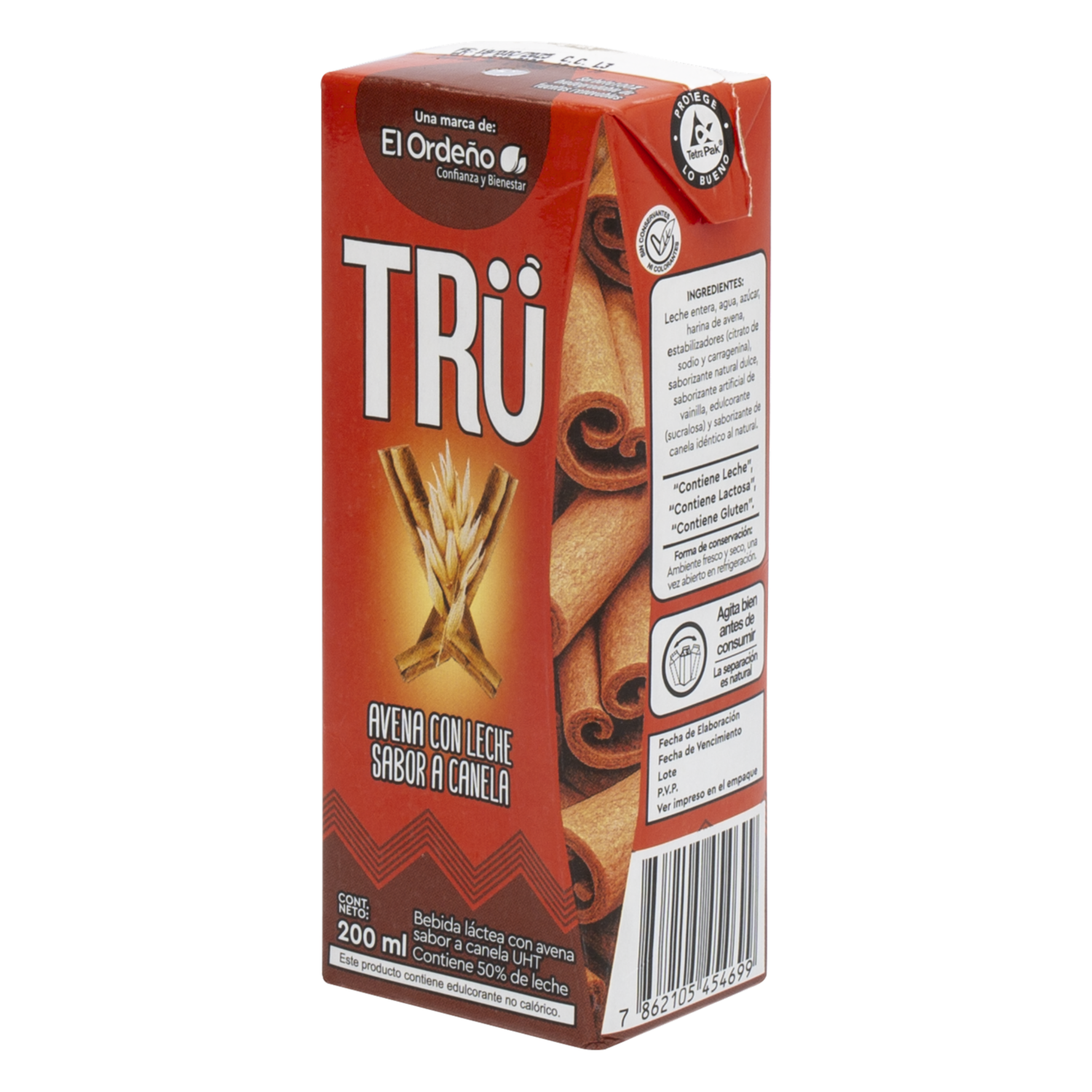 Bebida De Avena Láctea Con Avena Sabor A Canela Uht TRÜ 200 Ml