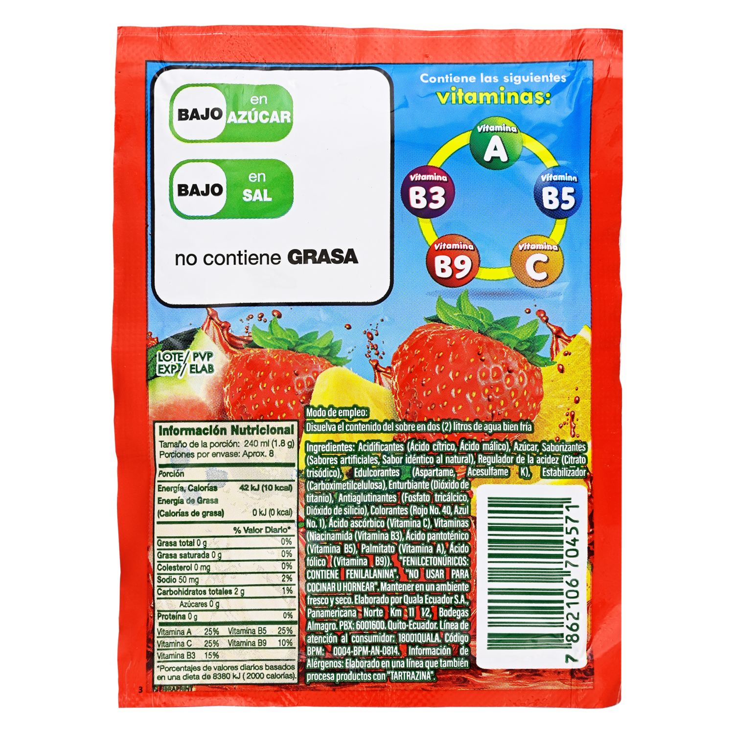 Bebida En Polvo Tropical YA 15 G