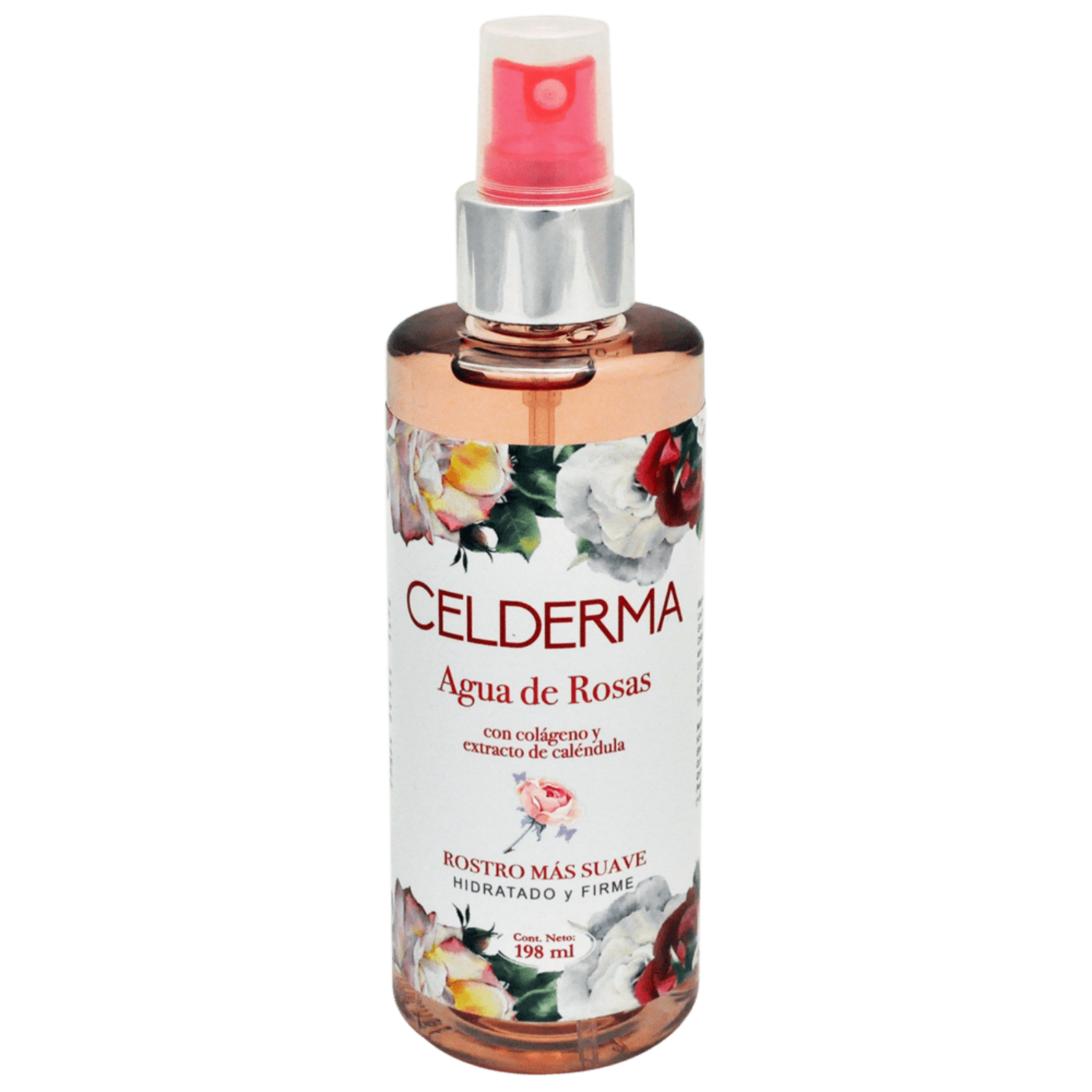 Agua De Rosas Con Colágeno Y Caléndula CELDERMA 198 Ml
