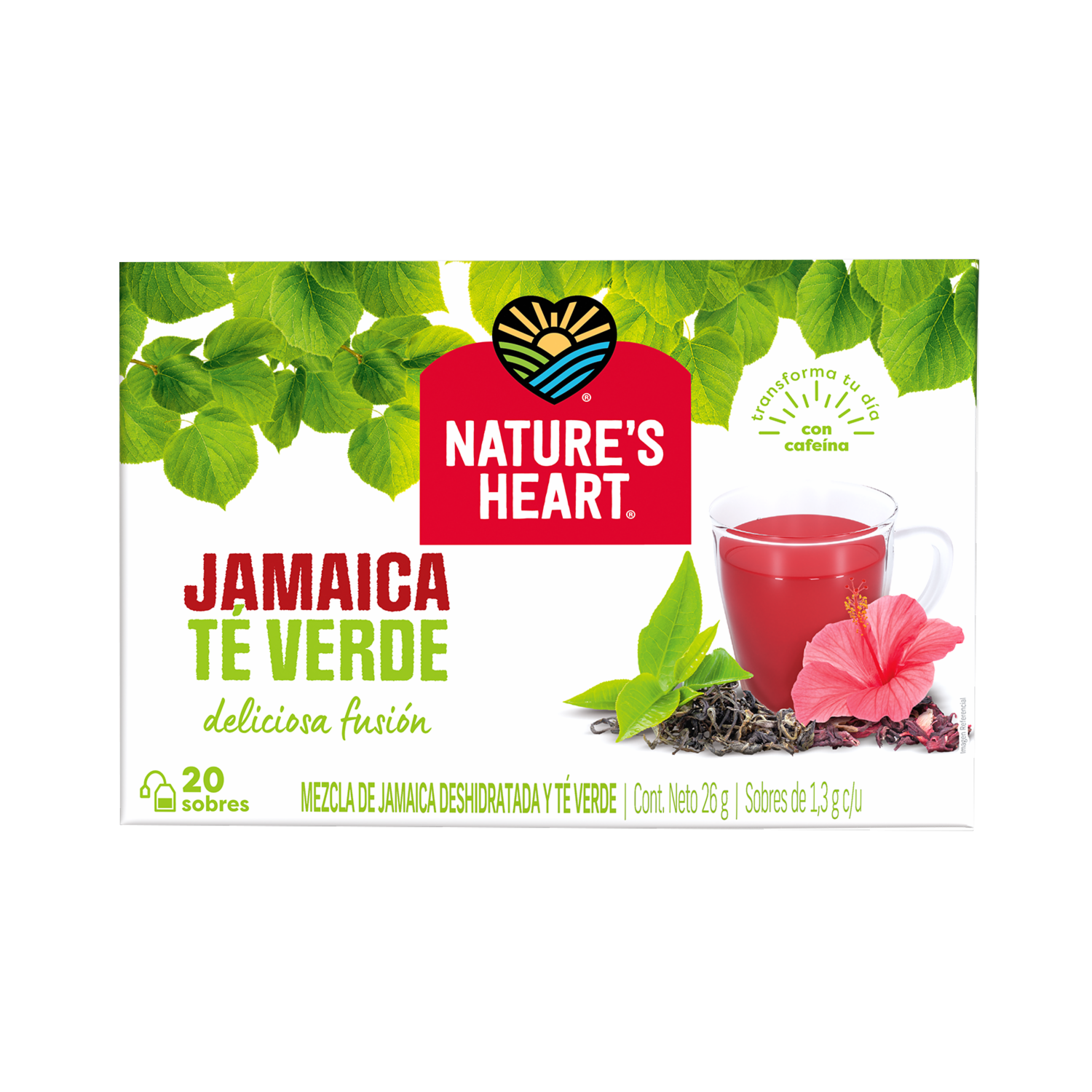 Té Verde Y Jamaica NATURE´S HEART 26 G