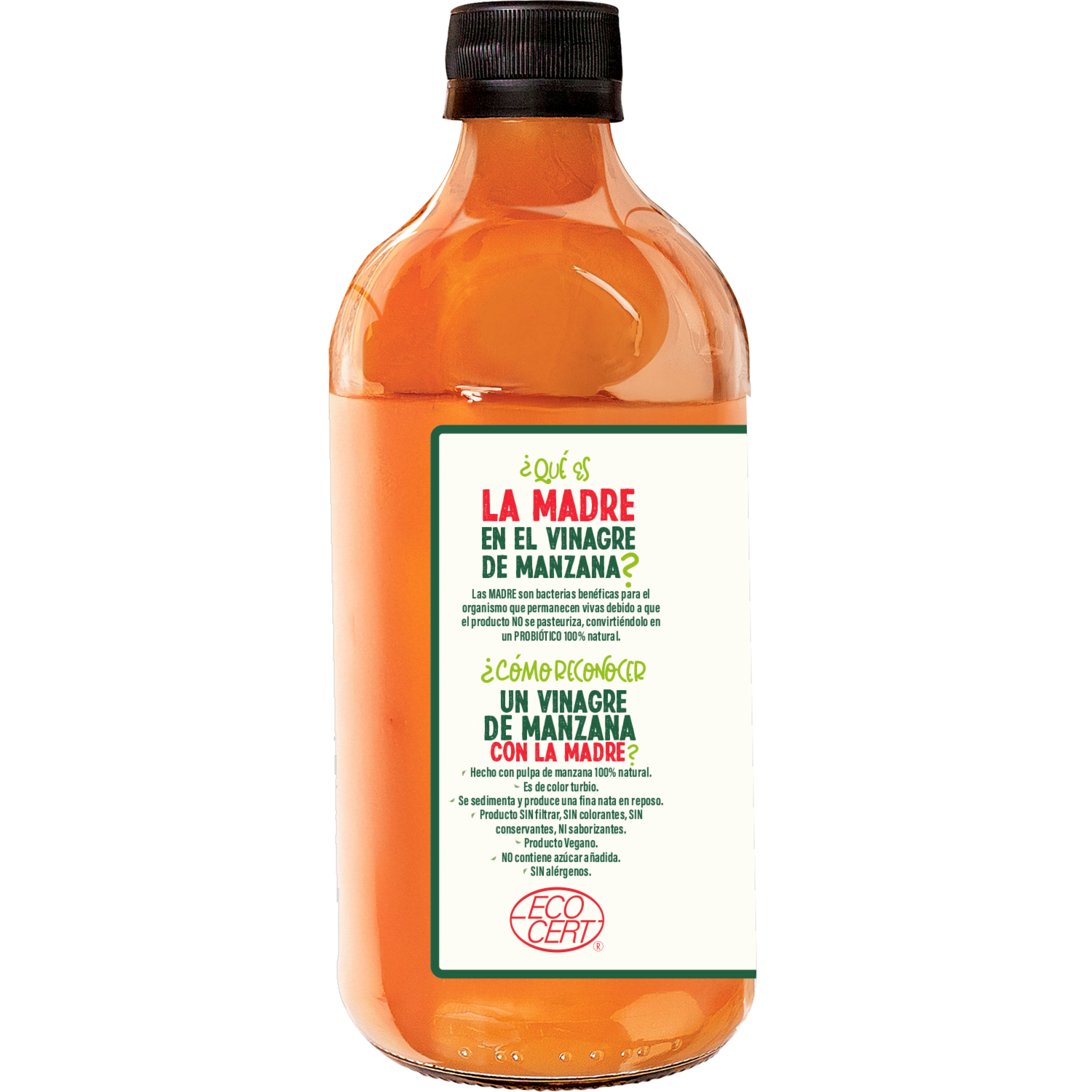Vinagre De Manzana Con La Madre OLÉ 500 Ml