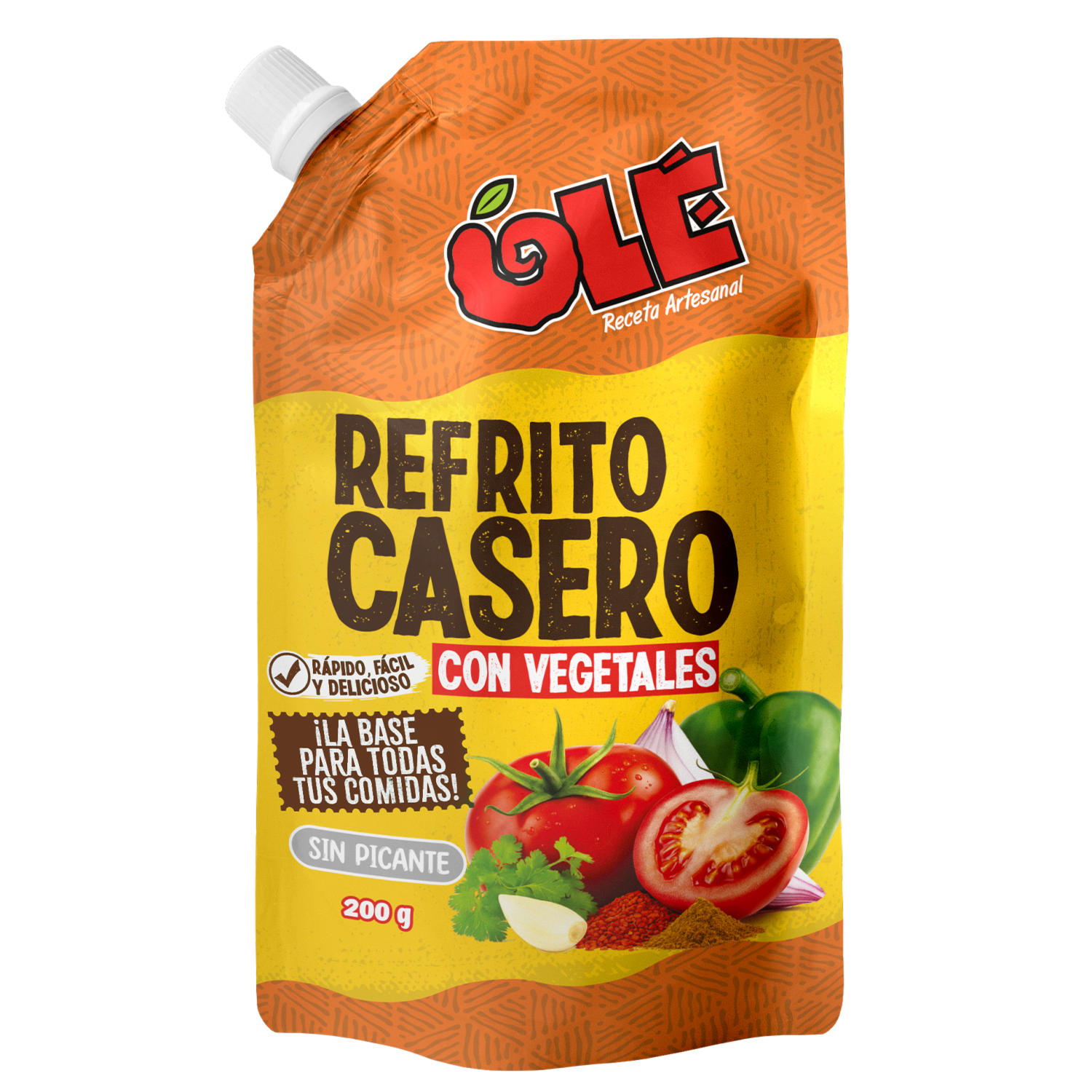 Refrito Casero Con Vegetales Sin Picante OLÉ 200 G
