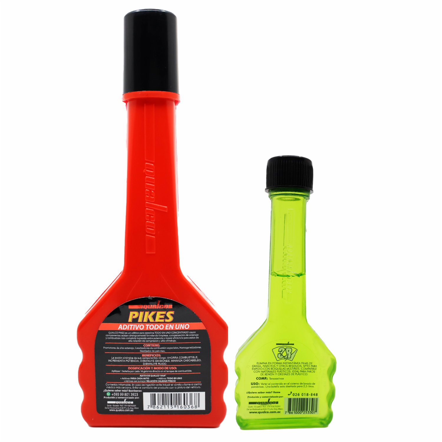 Kit Automotriz Promoción Pikes, 3R Y 4R 1 Pikes 125 Ml + 1 3-R Limpiaparabrisas 40 Ml + 1 4-R Shampoo 40 Ml QUALCO Kit