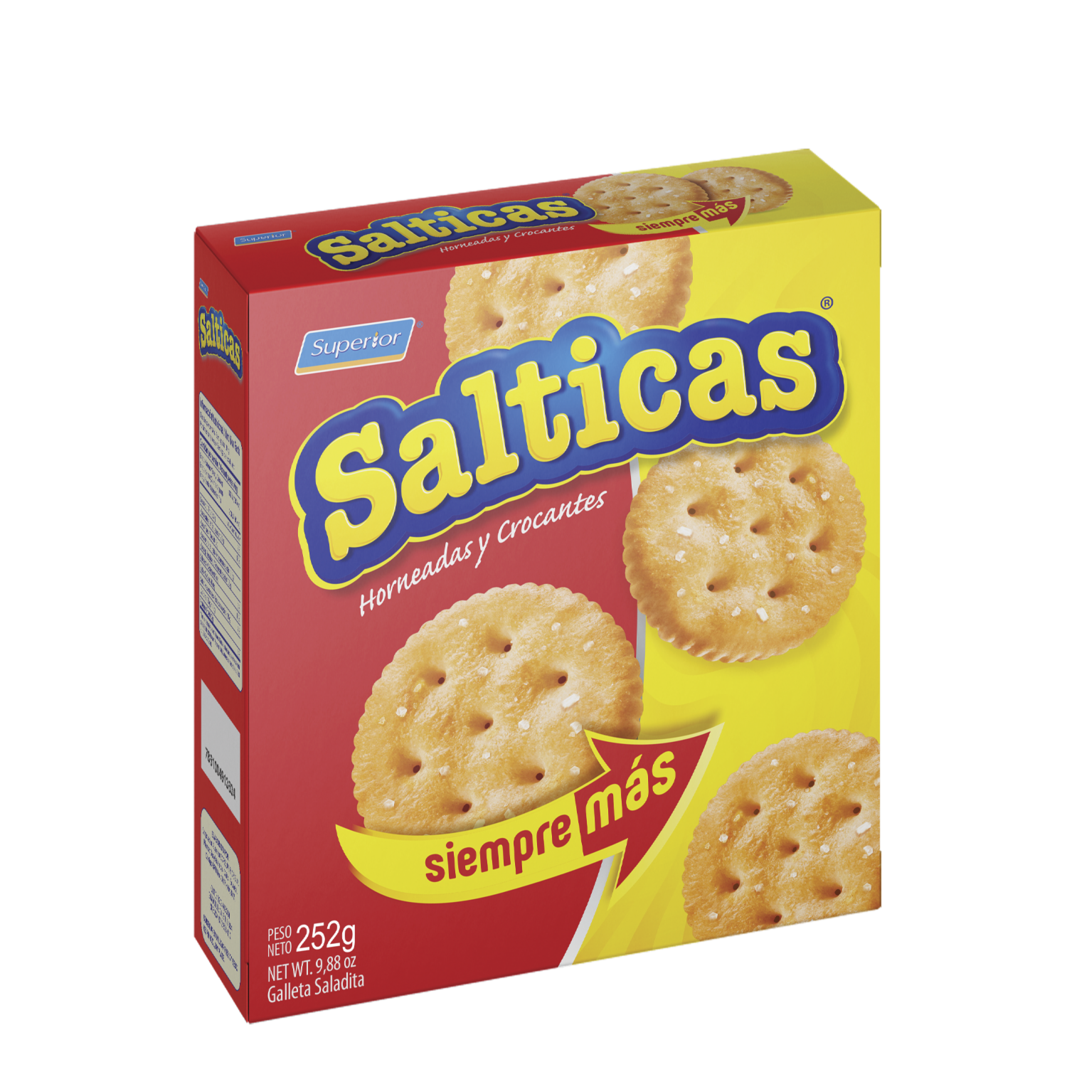 Galletas De Sal Horneadas Y Crocantes SALTICAS 252 G