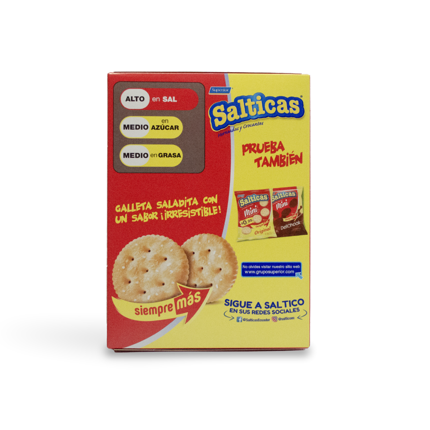 Galletas De Sal Horneadas Y Crocantes SALTICAS 252 G